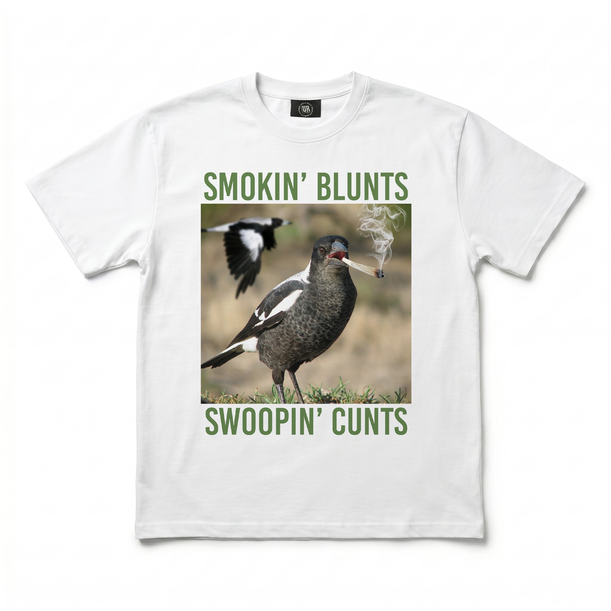 SWOOPIN WHITE TEE SWOOPIN WHITE TEE