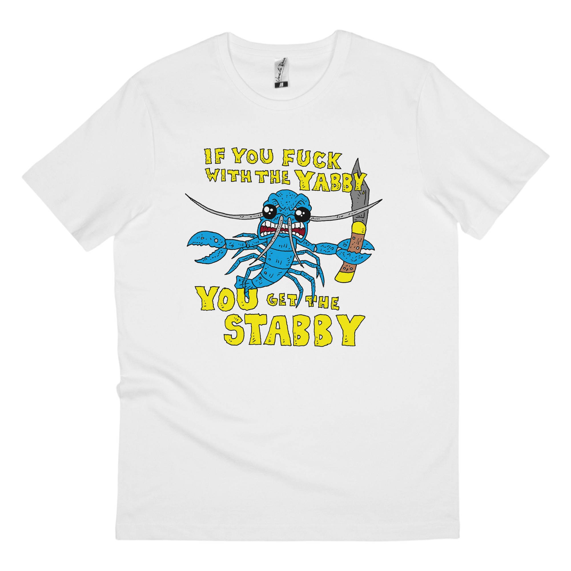 YABBY STABBY WHITE TEE YABBY STABBY WHITE TEE