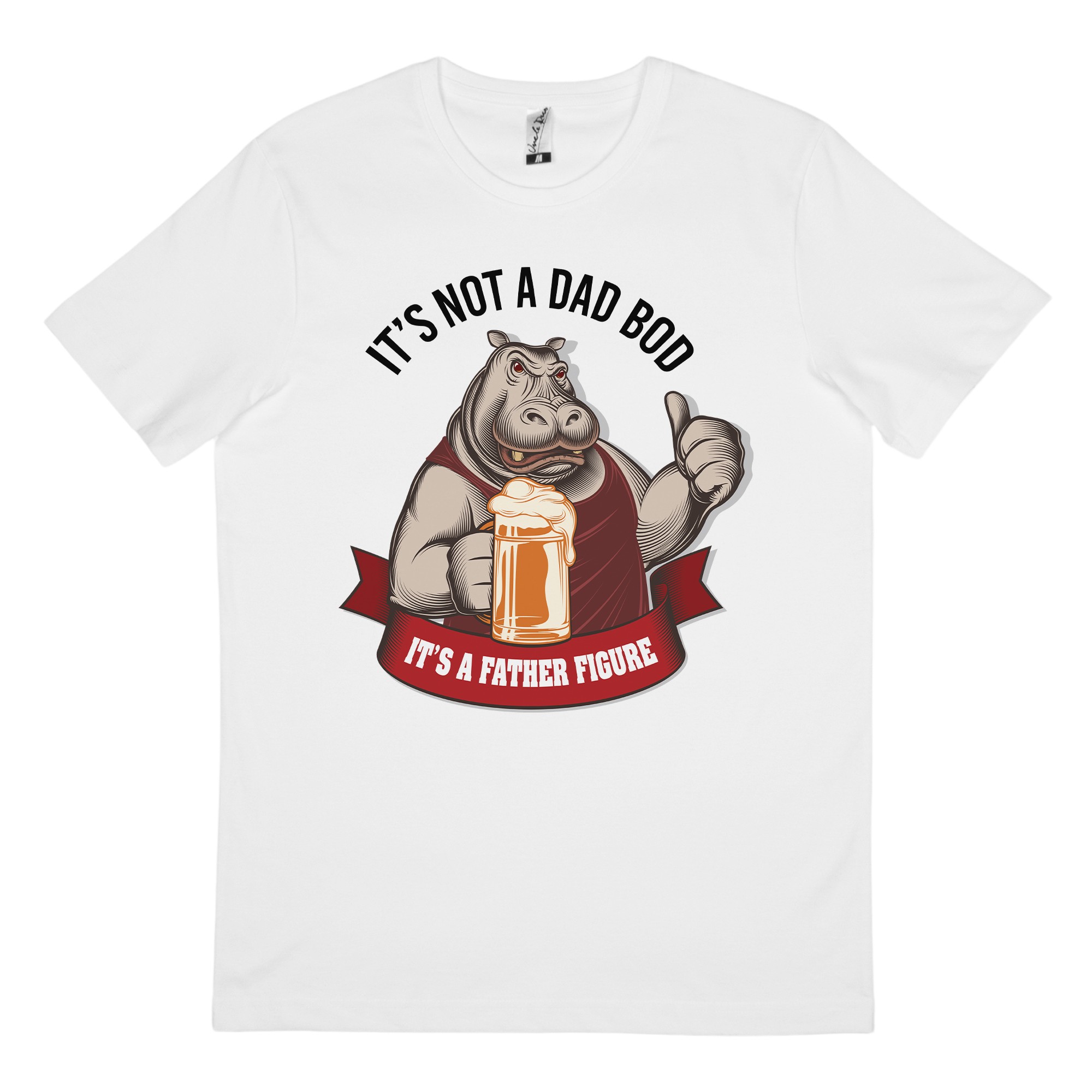 DAD BOD WHITE TEE