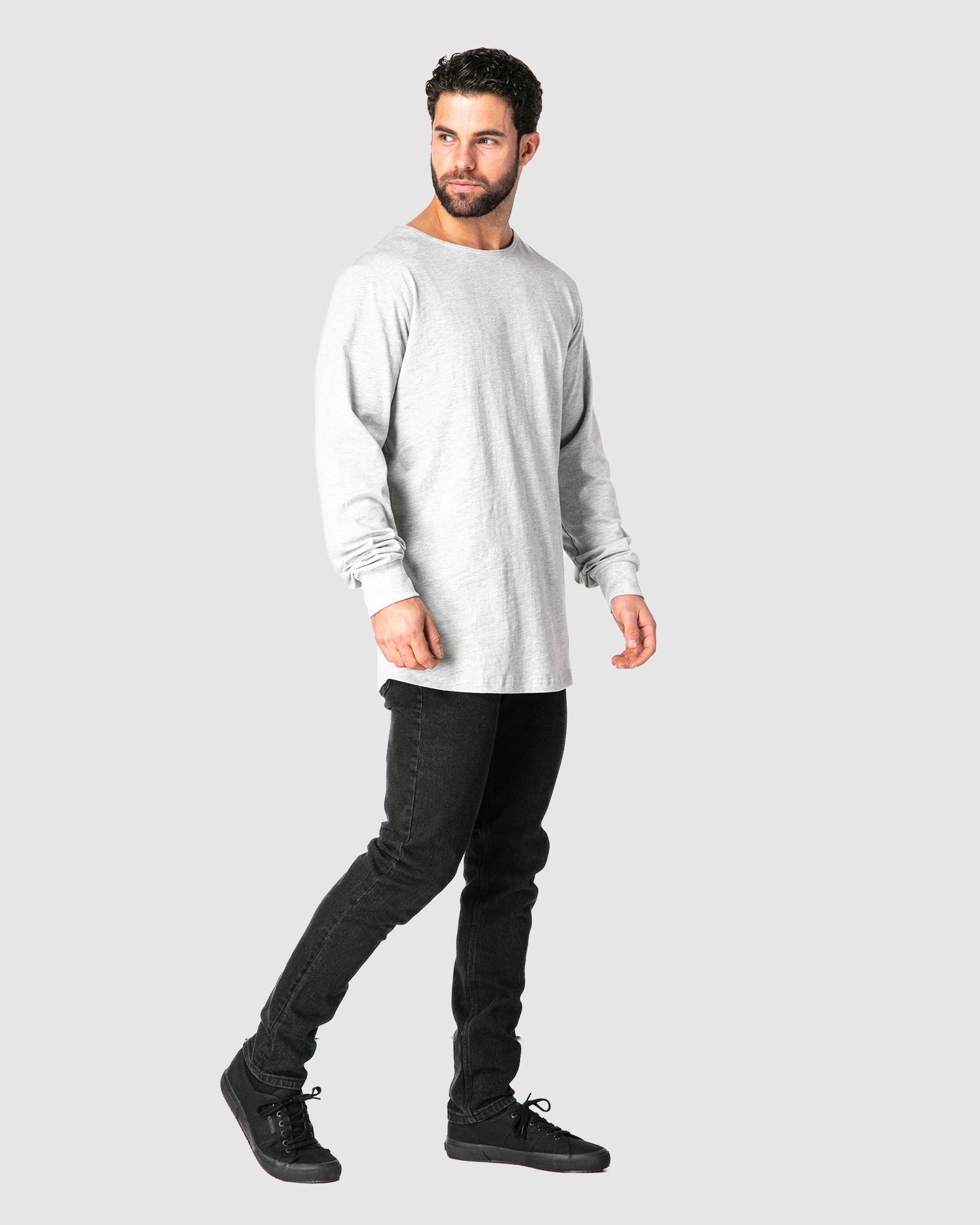 CLASSIC GREY LONGSLEEVE TEE