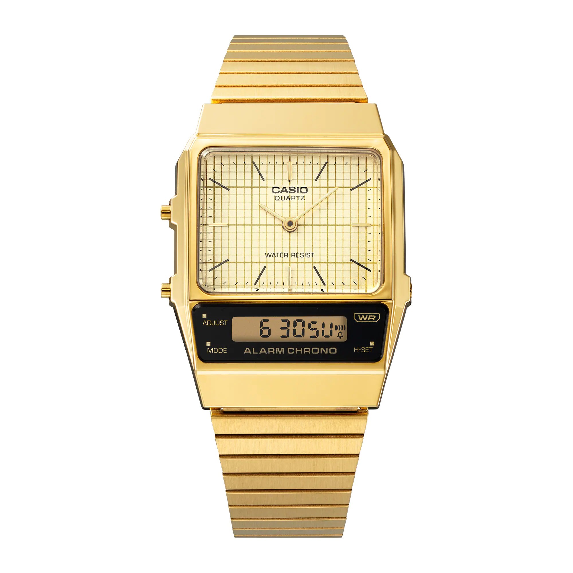 CASIO VINTAGE DUAL TIME GOLD WATCH CASIO VINTAGE DUAL TIME GOLD WATCH