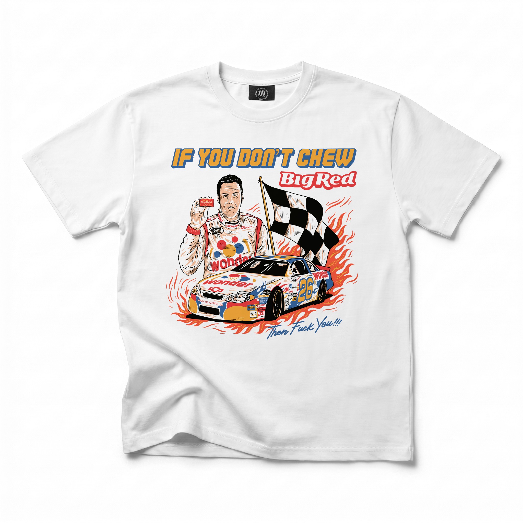 CHEW BIG RED WHITE TEE CHEW BIG RED WHITE TEE