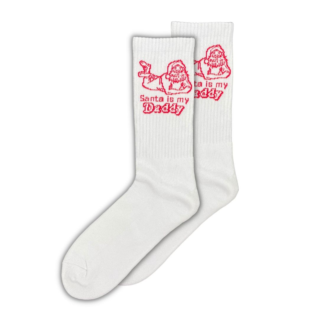 SANTA IS MY DADDY SOCKS