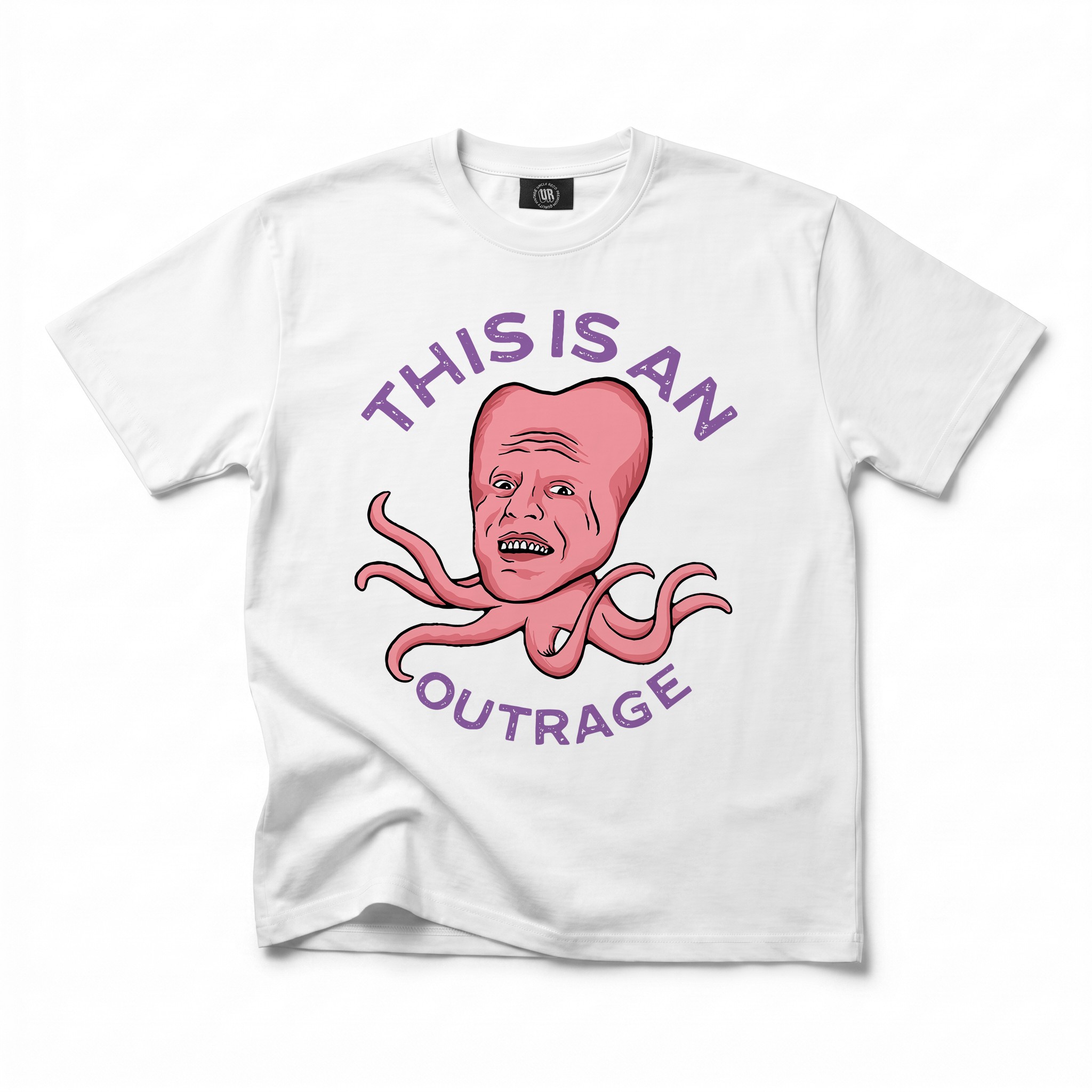 THIS IS AN OUTRAGE WHITE TEE THIS IS AN OUTRAGE WHITE TEE