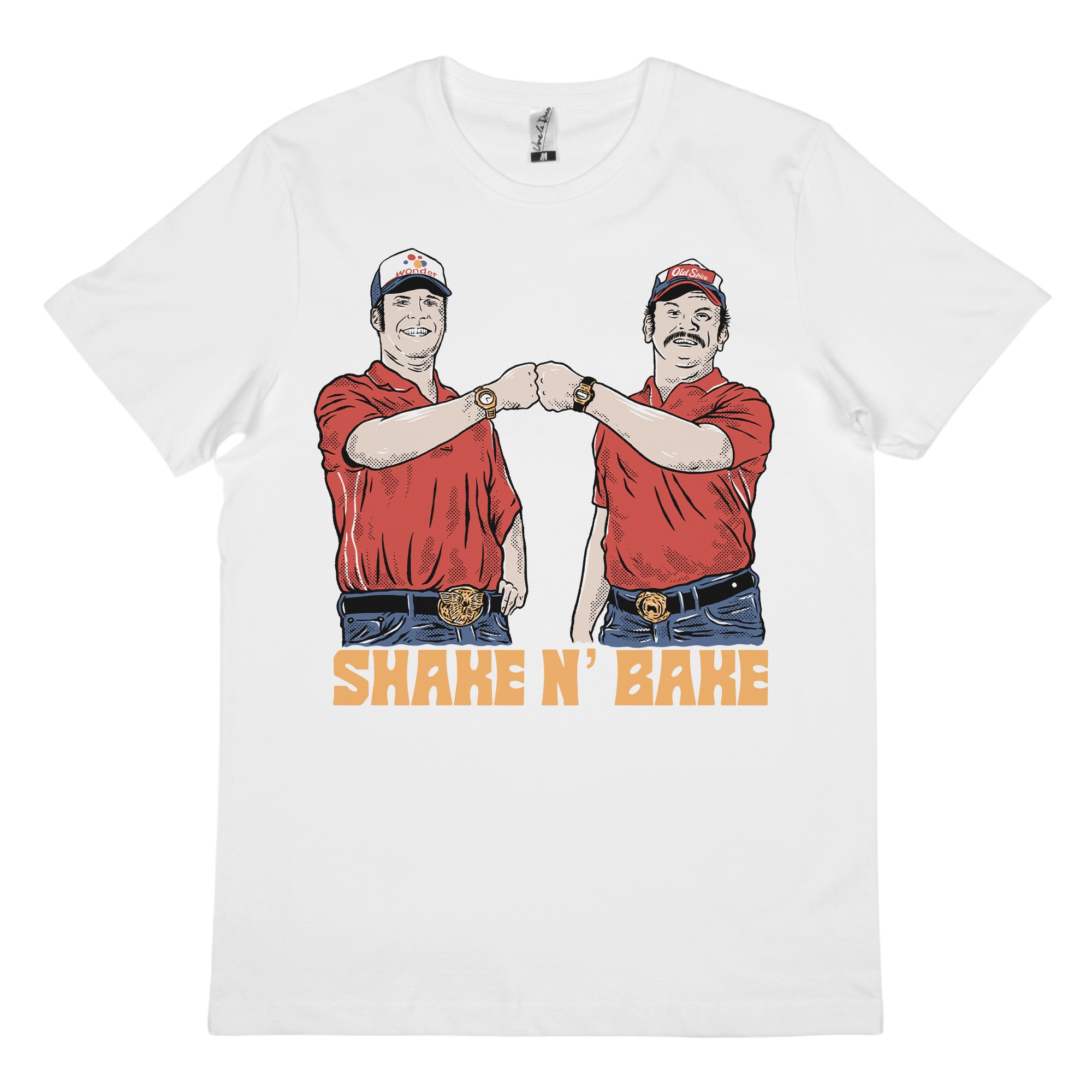 SHAKE N BAKE WHITE TEE, Shake N Bake White T-Shirt SHAKE N BAKE WHITE TEE, Shake N Bake White T-Shirt