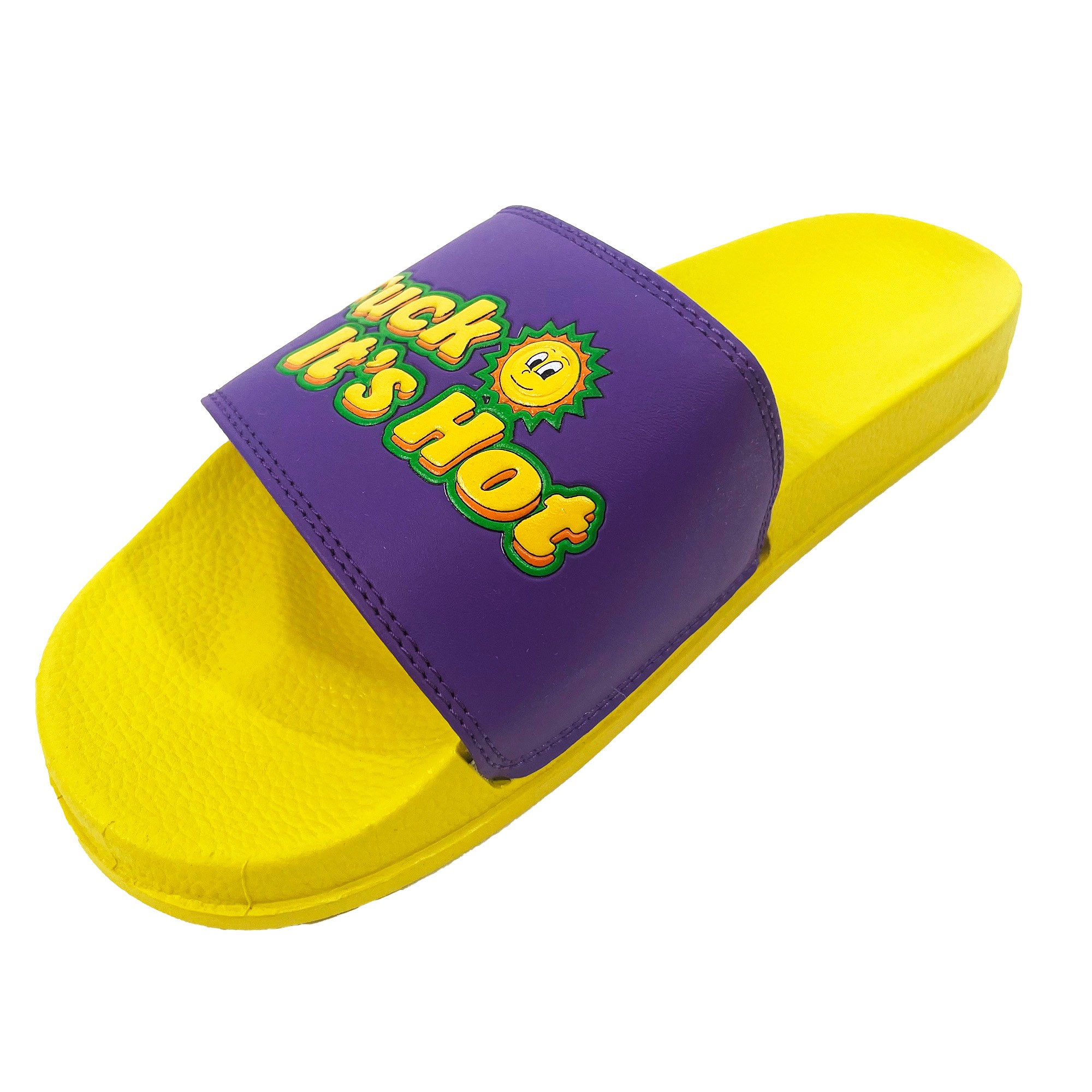ITS HOT PURPLE AND YELLOW SLIDES