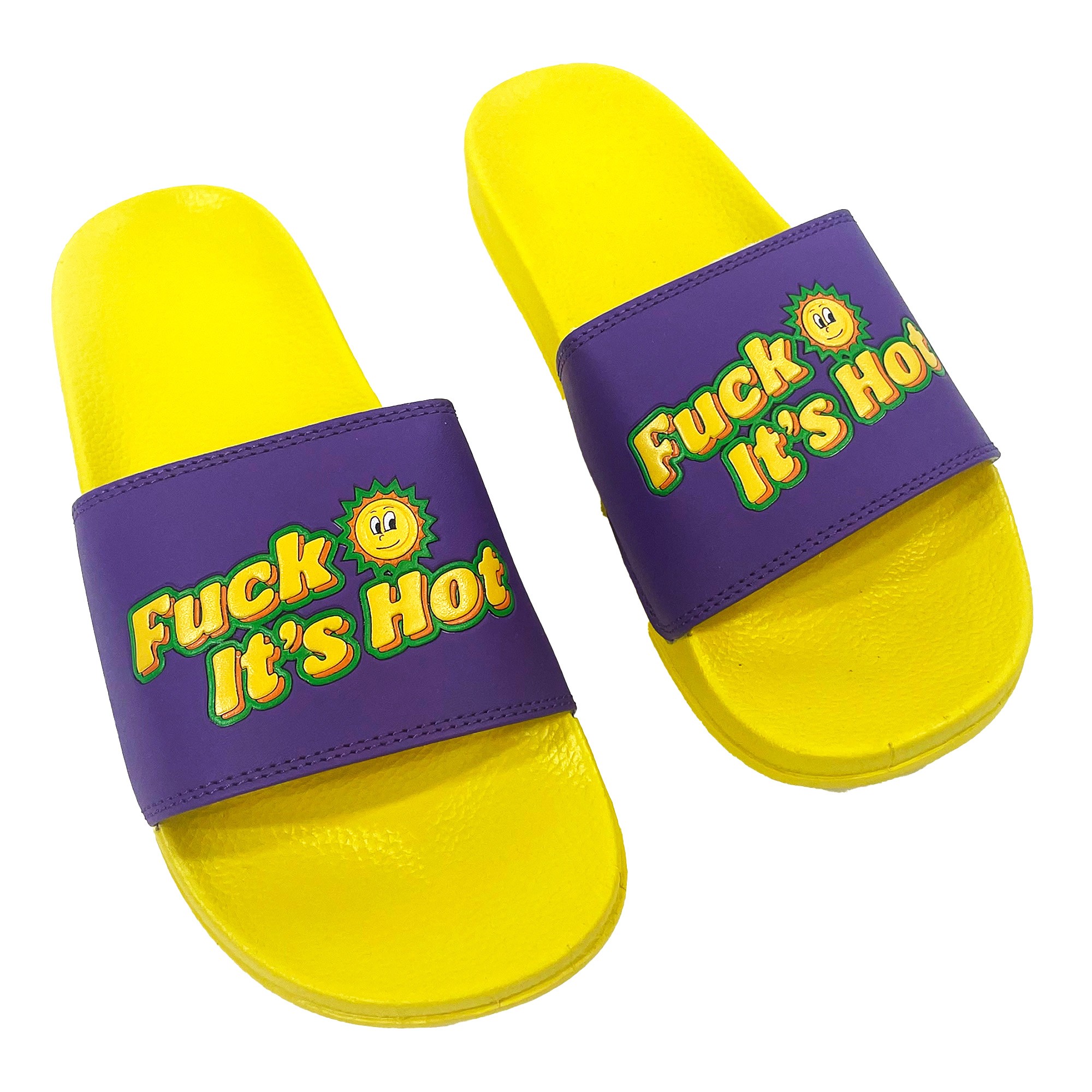ITS HOT PURPLE AND YELLOW SLIDES