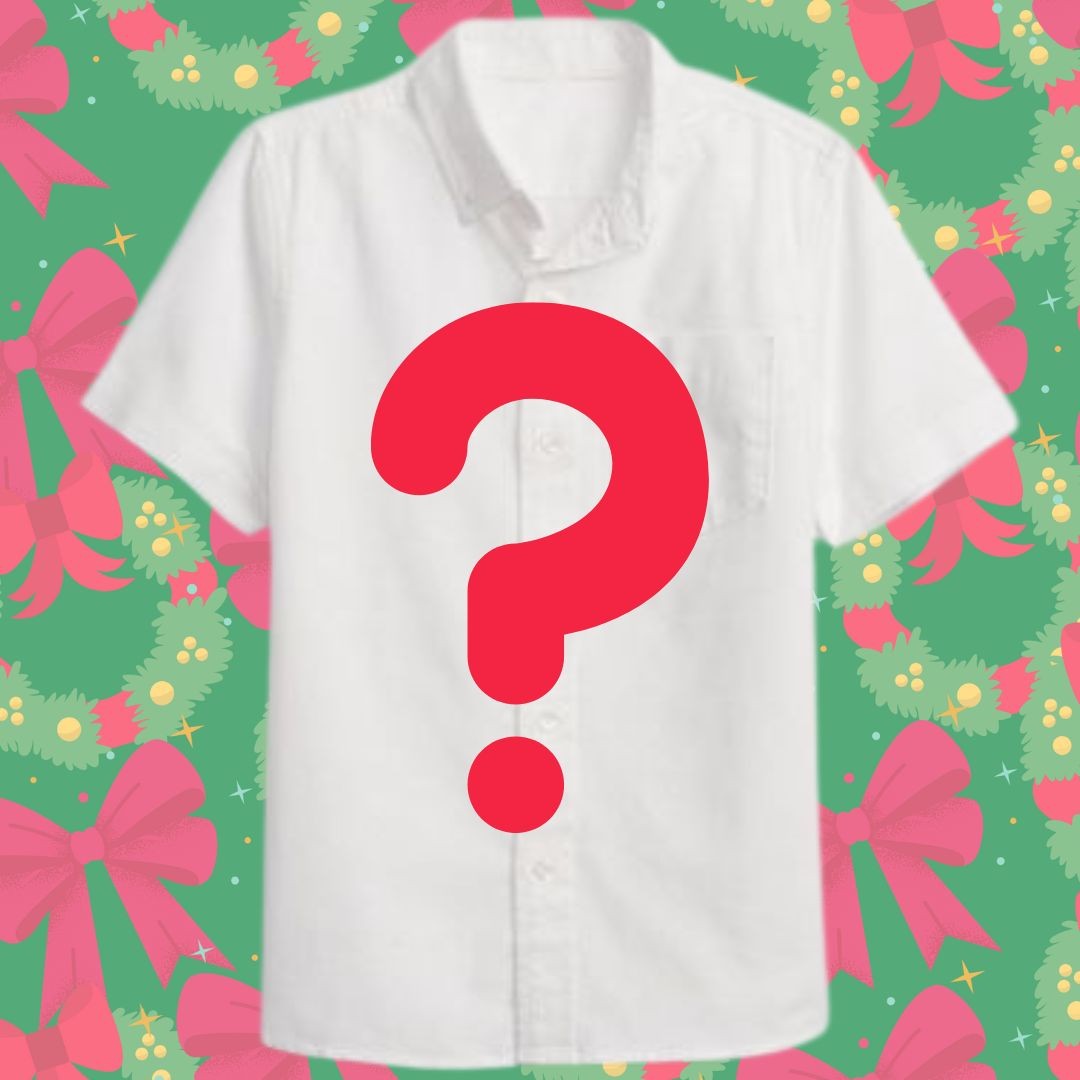 MYSTERY CHRISTMAS BUTTON UP SHIRT