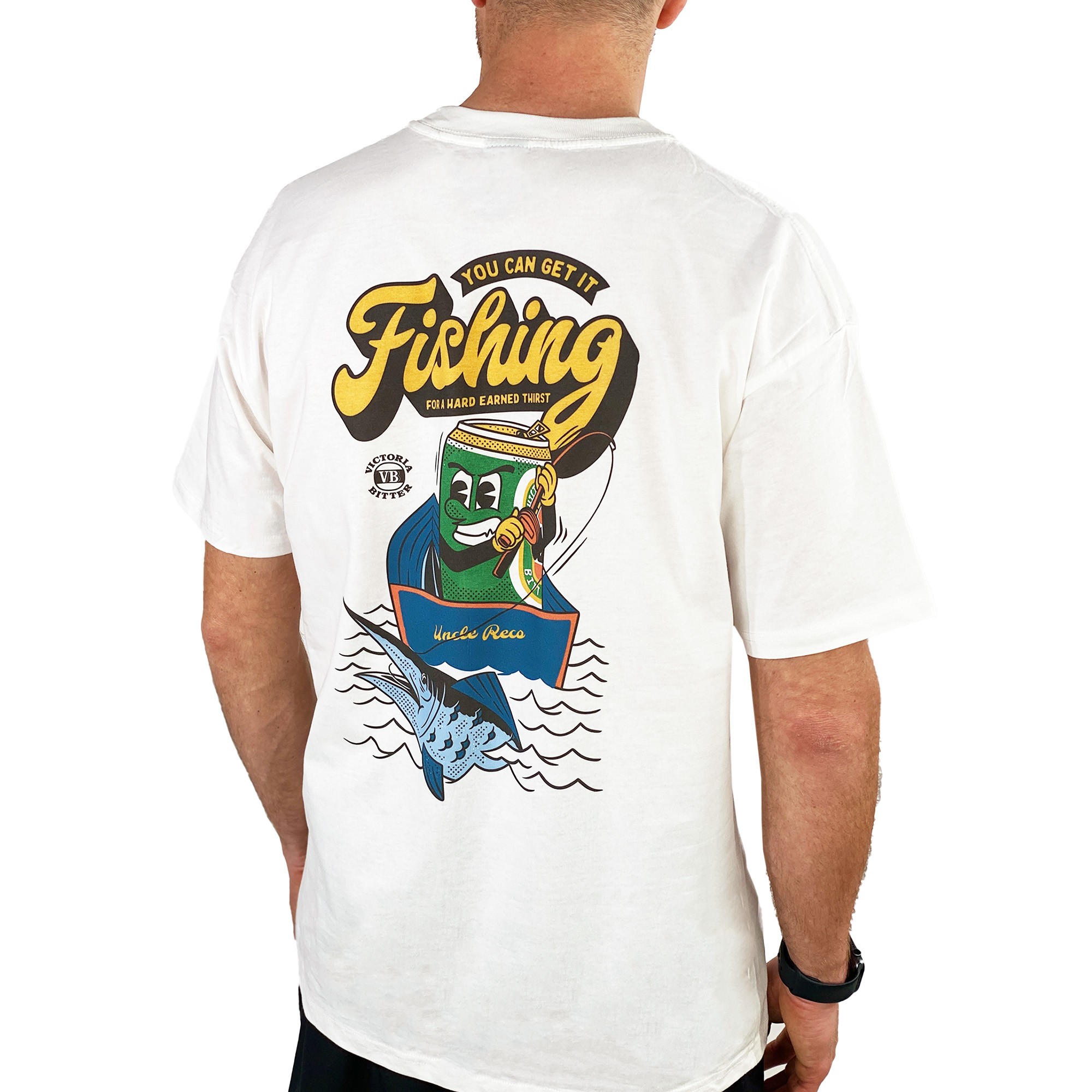 GET IT FISHING FRONT AND BACK VINTAGE TEE, Get It Fishing Front And Back Vintage T-Shirt
