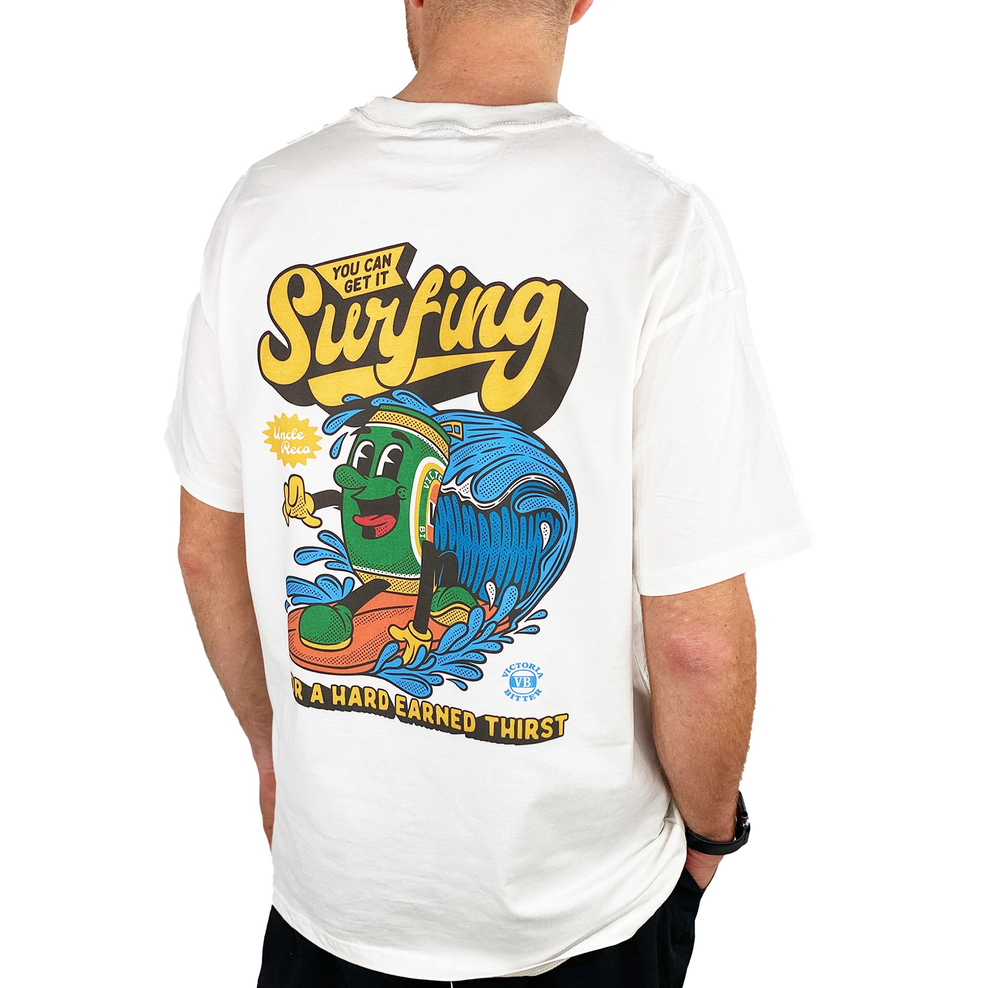GET IT SURFING FRONT AND BACK VINTAGE TEE, Get It Surfing Front And Back Vintage T-Shirt