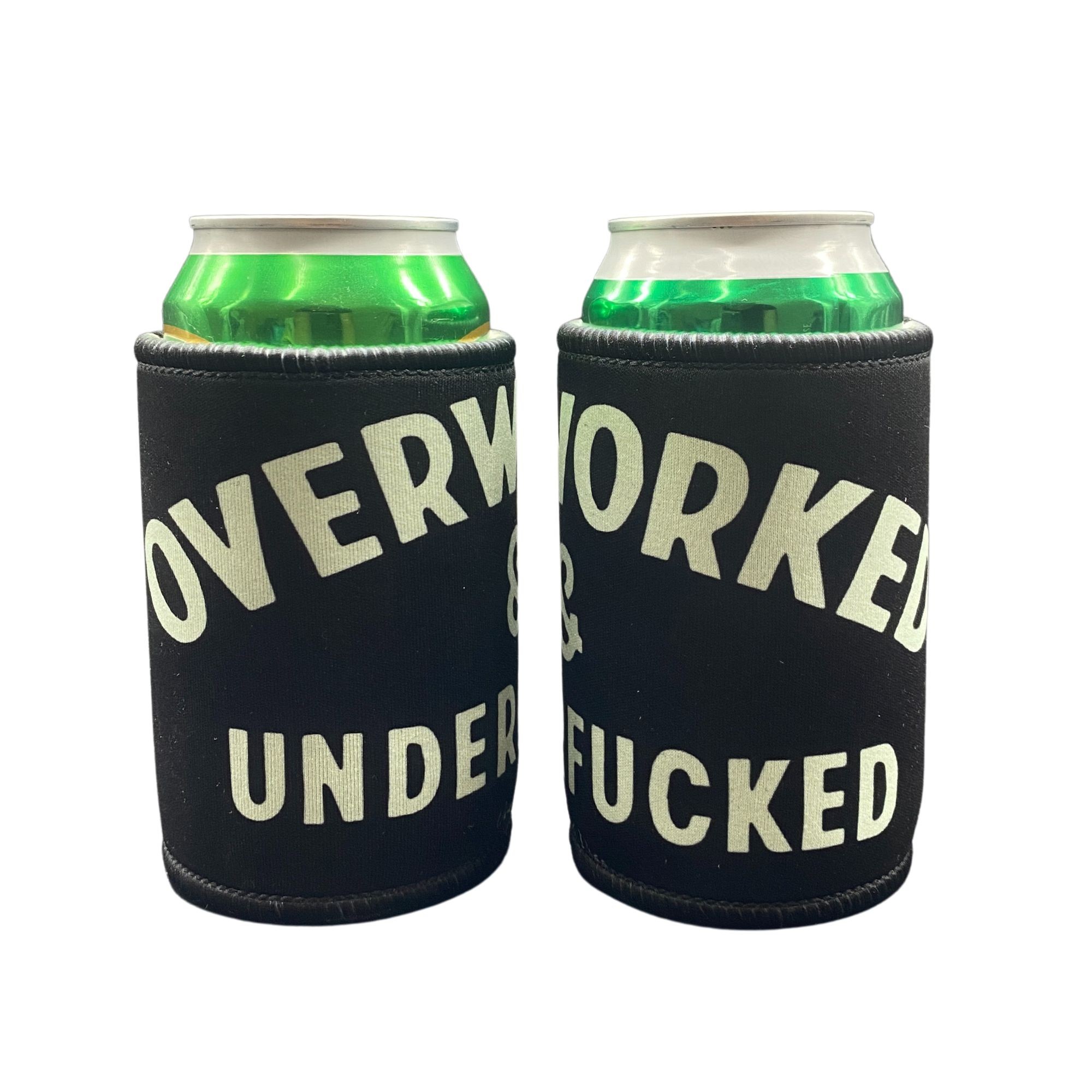 OVER WORKED STUBBY HOLDER