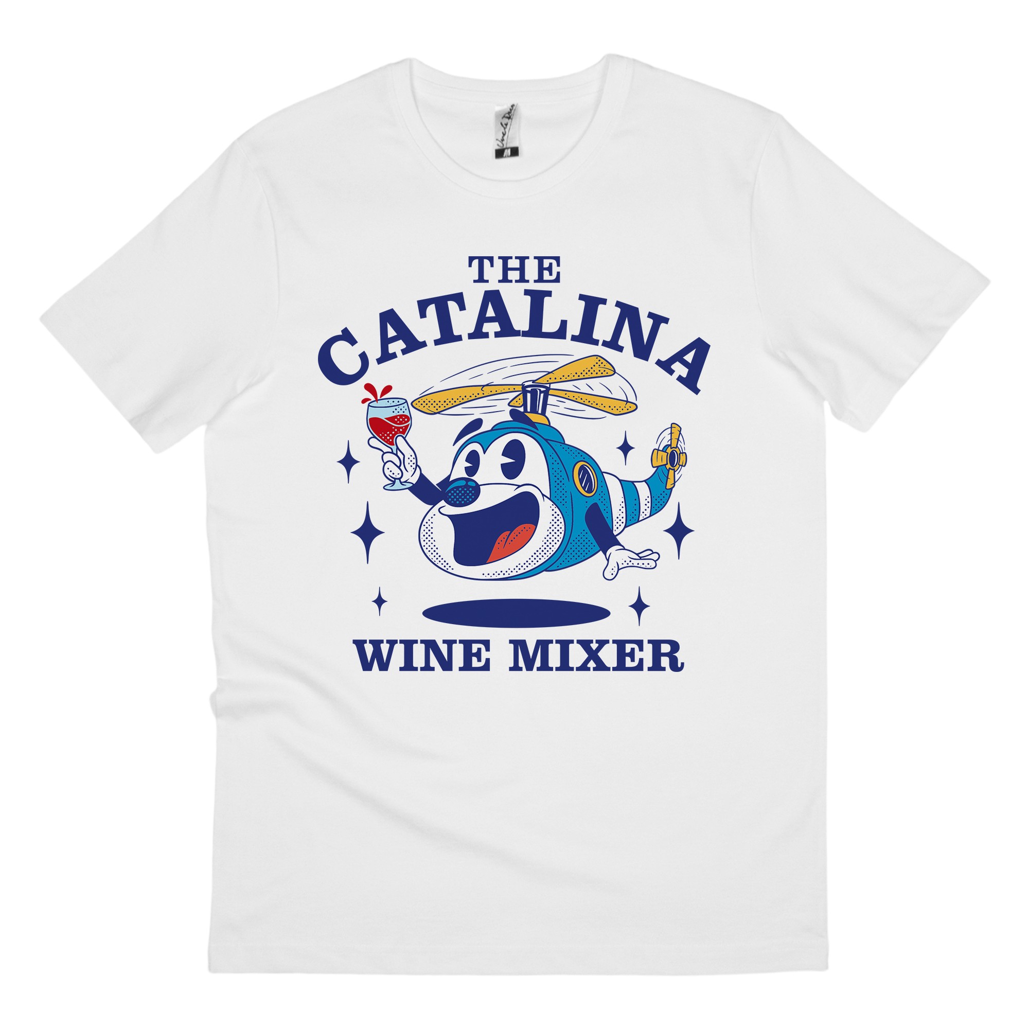 CATALINA HELICOPTER WHITE TEE