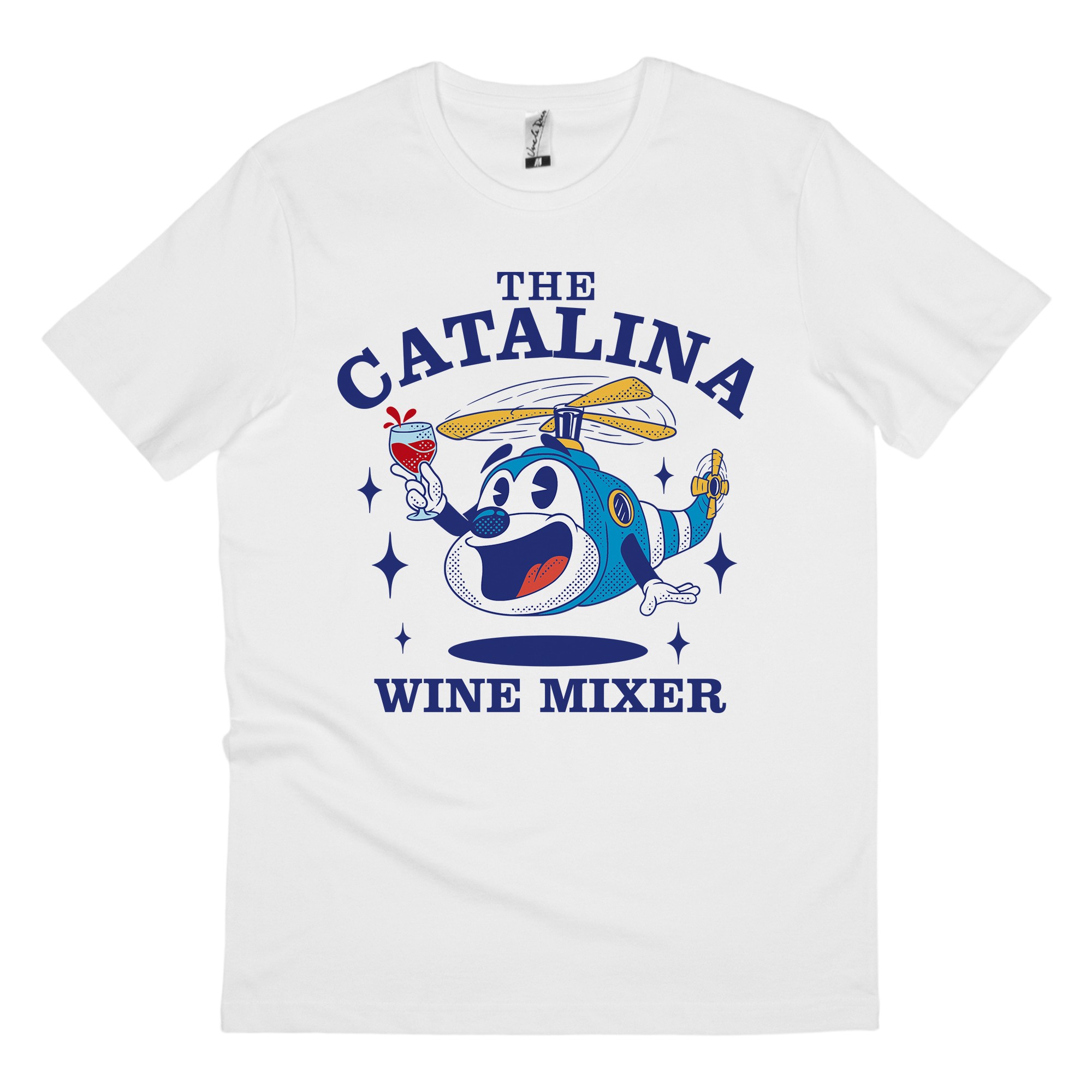 CATALINA HELICOPTER WHITE TEE CATALINA HELICOPTER WHITE TEE