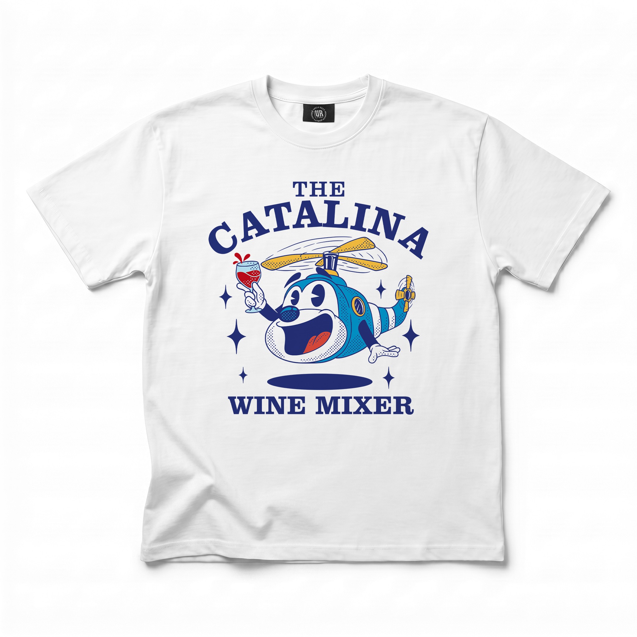 CATALINA HELICOPTER WHITE TEE CATALINA HELICOPTER WHITE TEE