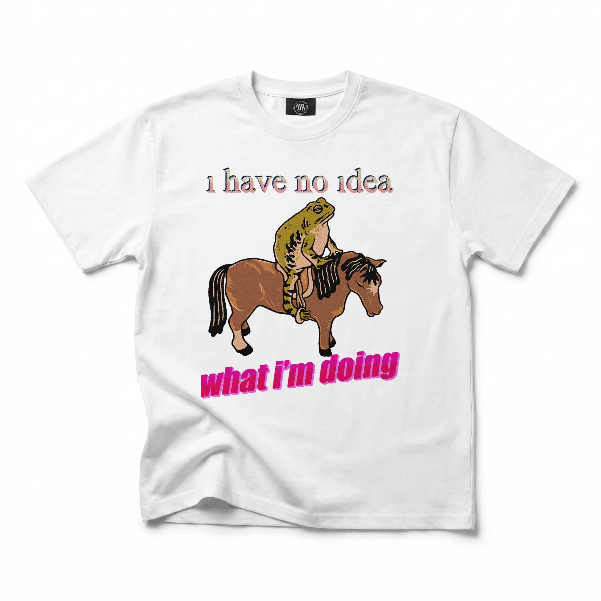 I HAVE NO IDEA WHITE TEE I HAVE NO IDEA WHITE TEE