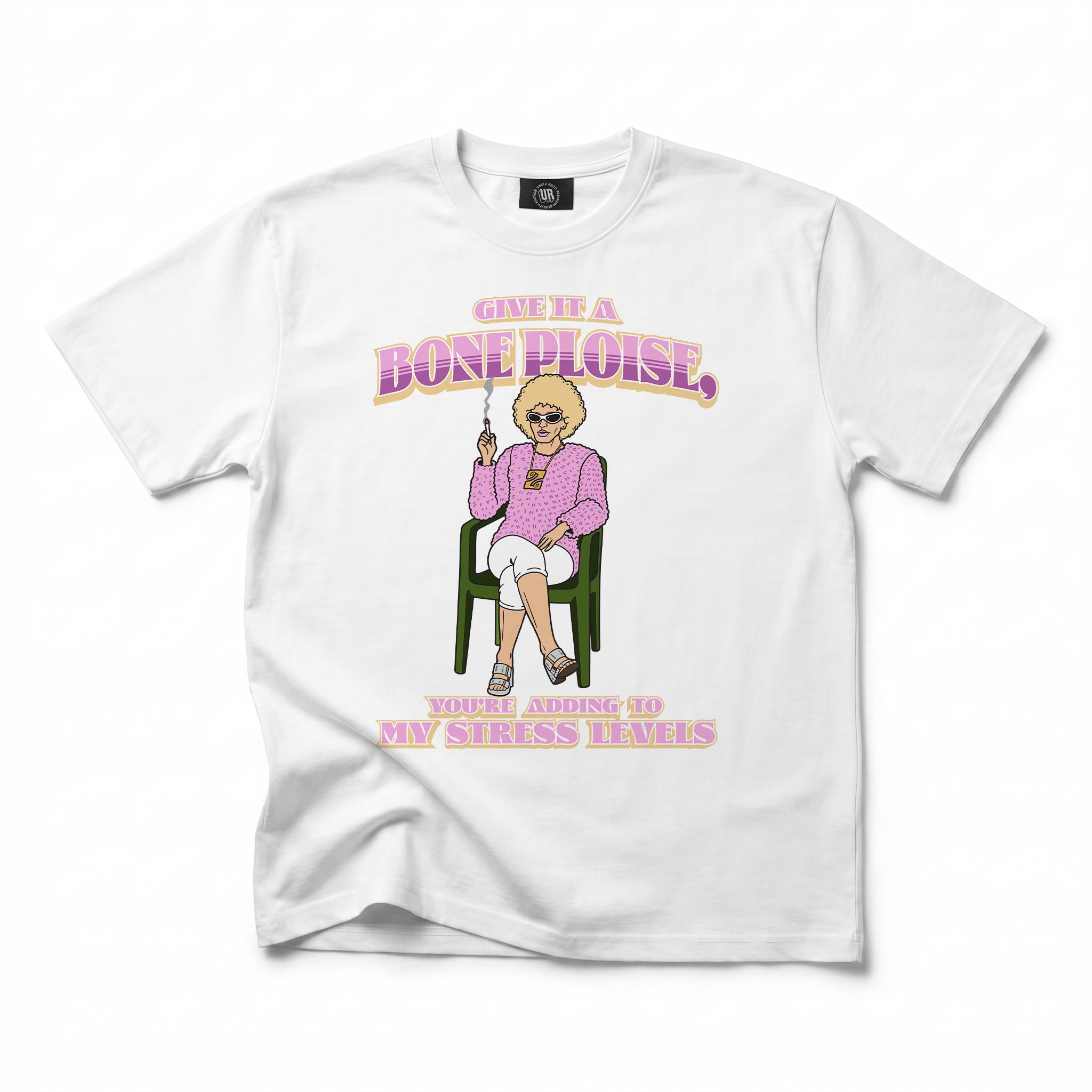 GIVE IT A BONE WHITE TEE GIVE IT A BONE WHITE TEE
