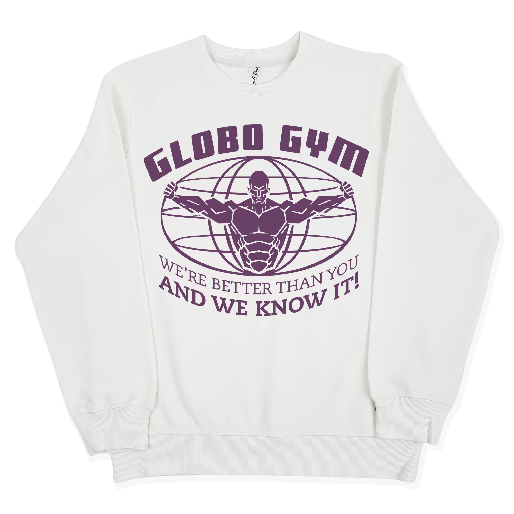 GLOBO GYM WHITE CREW GLOBO GYM WHITE CREW