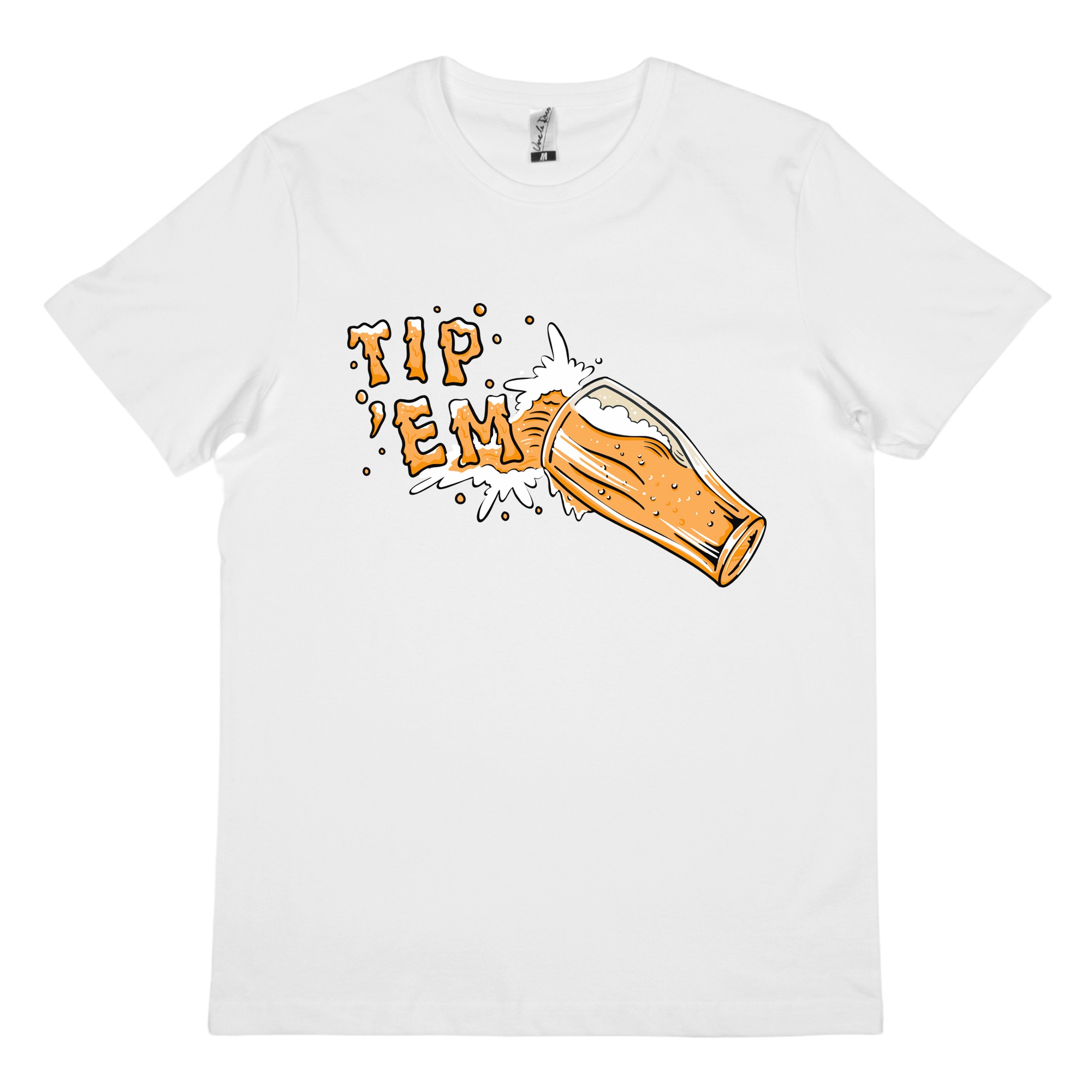 TIP EM WHITE TEE TIP EM WHITE TEE