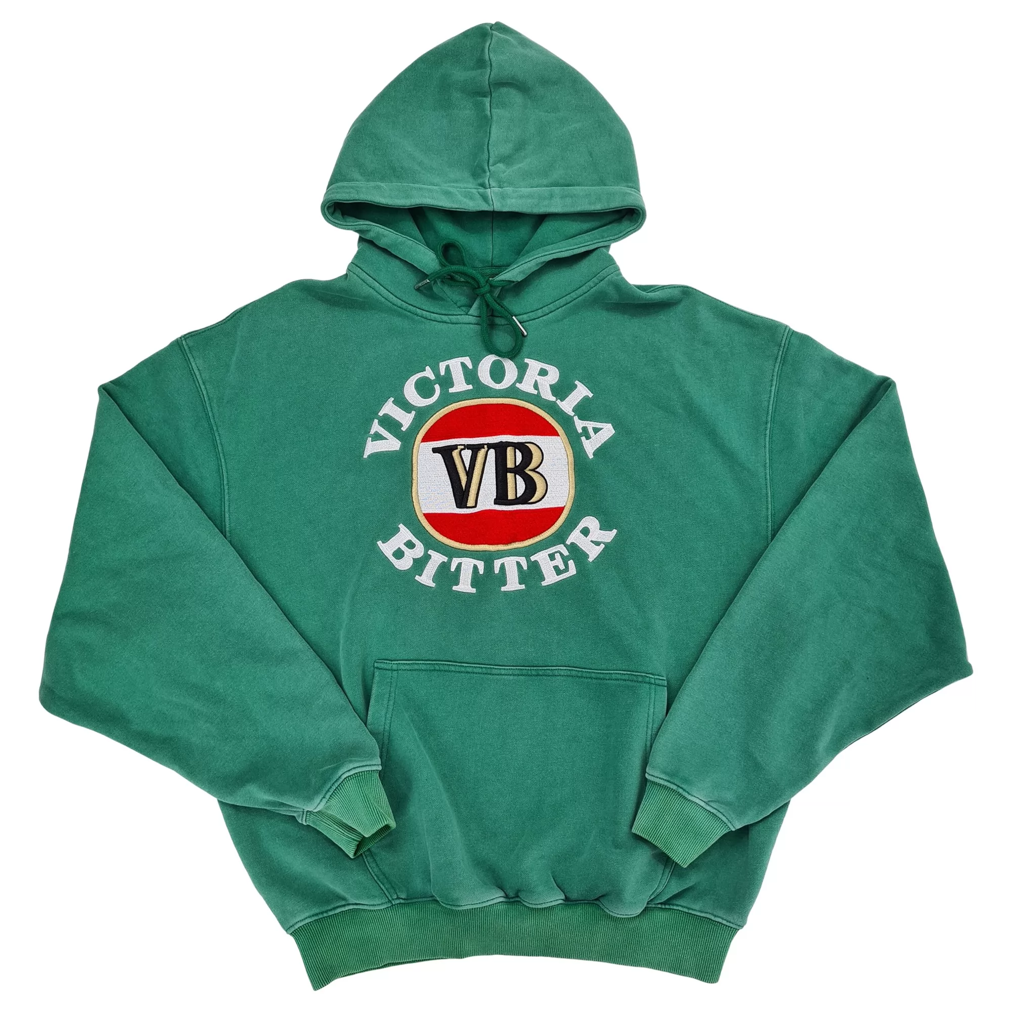 GREEN VINTAGE WASHED VB HOODIE GREEN VINTAGE WASHED VB HOODIE