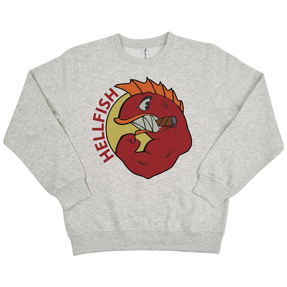 HELLFISH WHITE MARLE CREW HELLFISH WHITE MARLE CREW