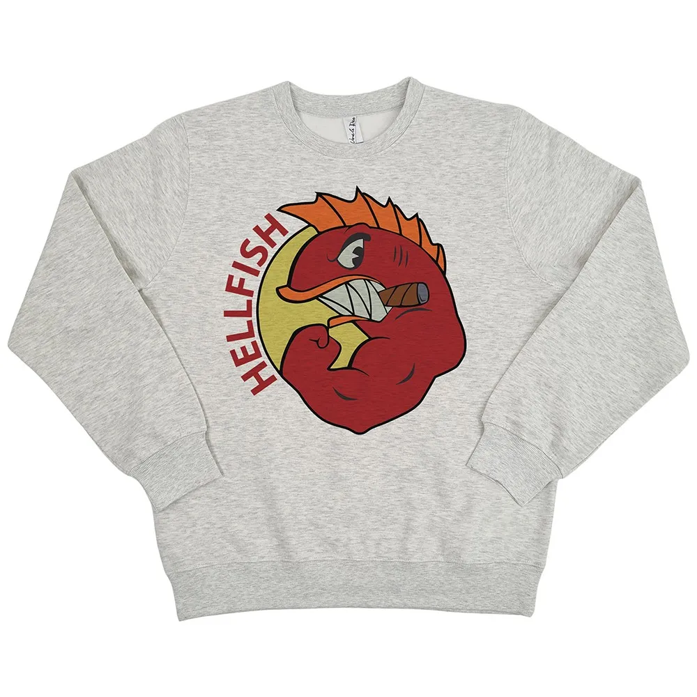 HELLFISH WHITE MARLE CREW HELLFISH WHITE MARLE CREW