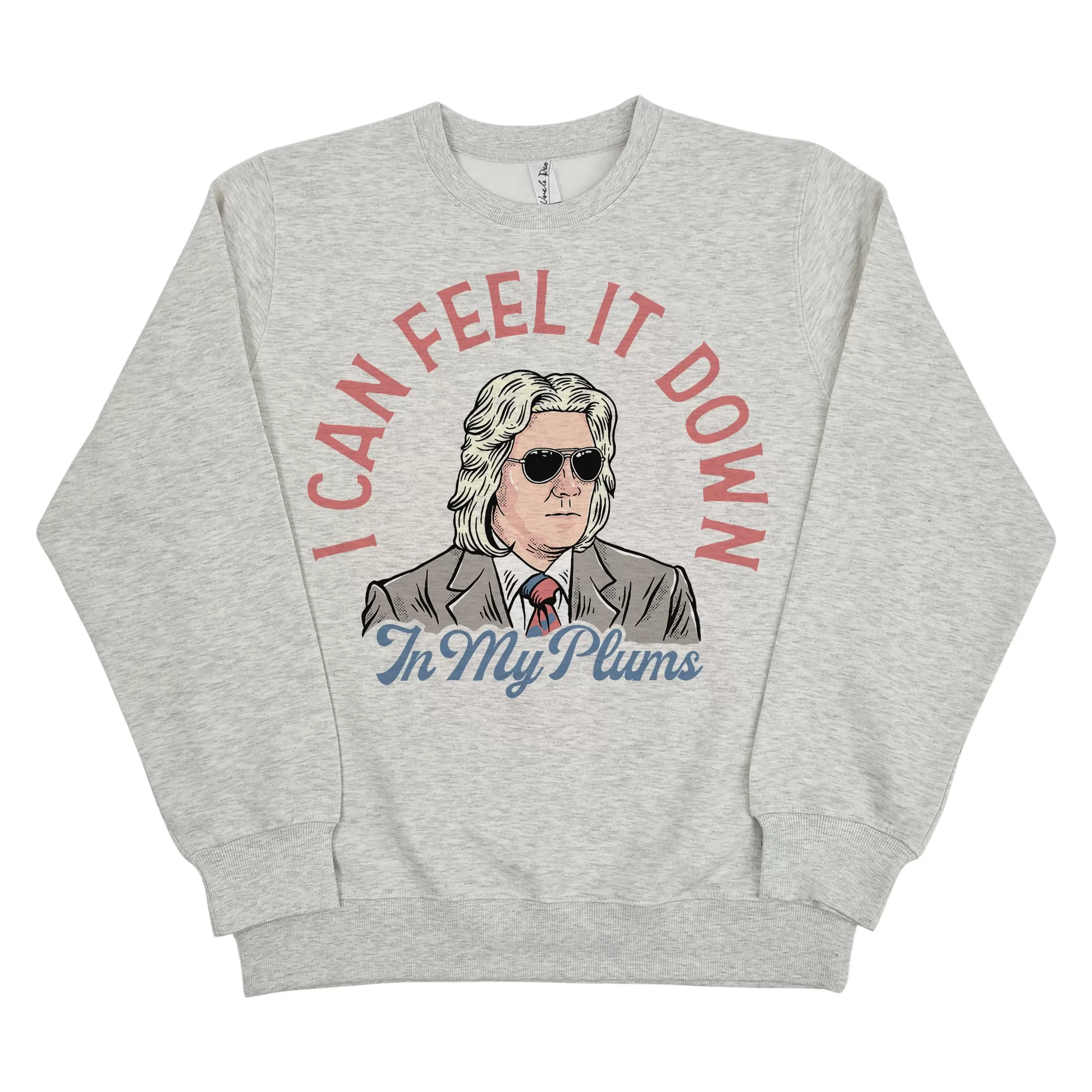 FEEL IT IN MY PLUMS WHITE MARLE CREW