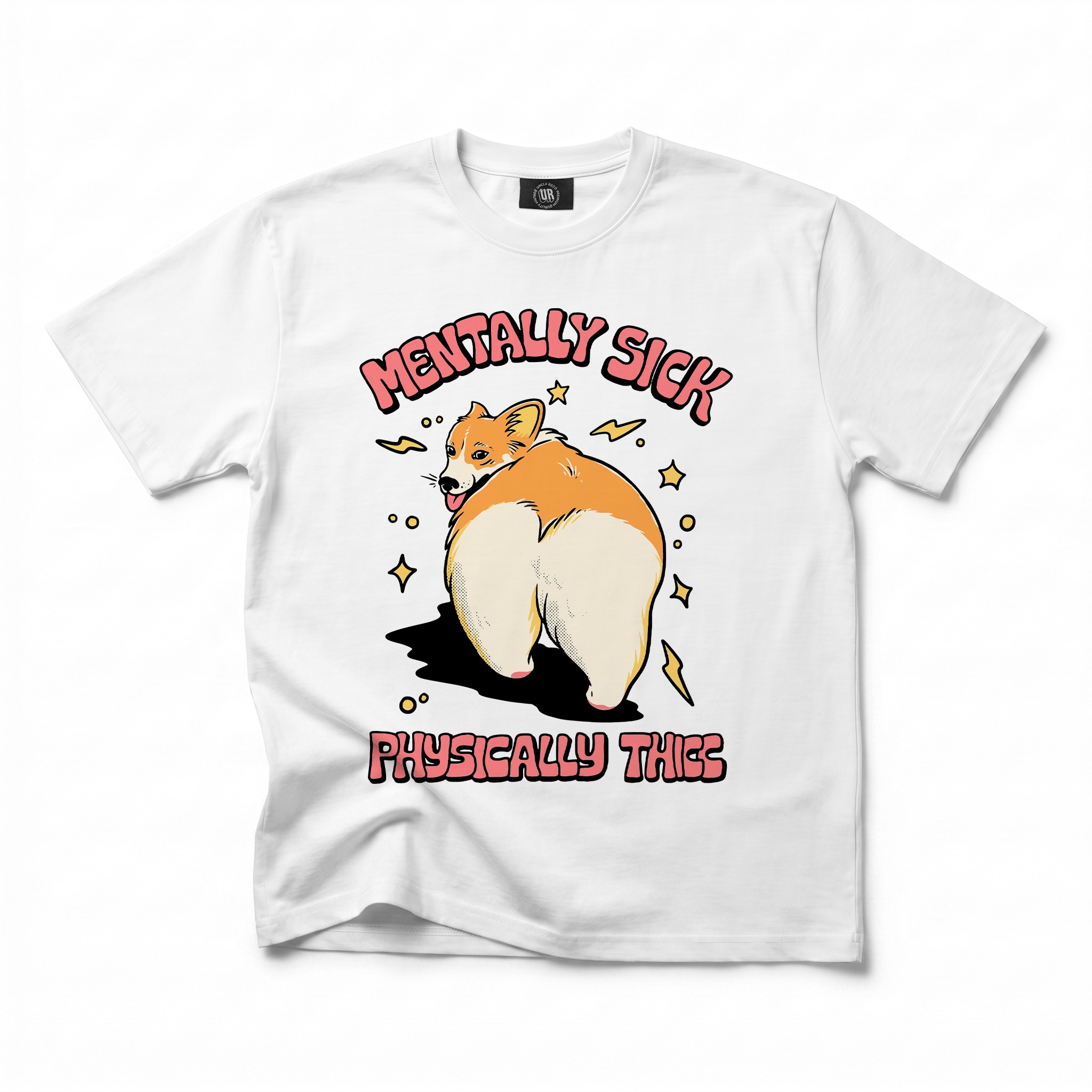 PHYSICALLY THICC WHITE TEE PHYSICALLY THICC WHITE TEE