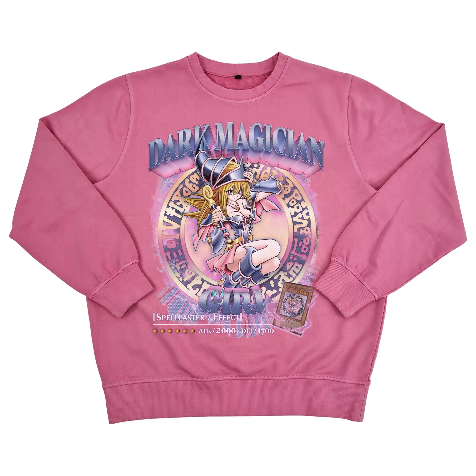VINTAGE PINK DARK MAGICIAN GIRL CREW