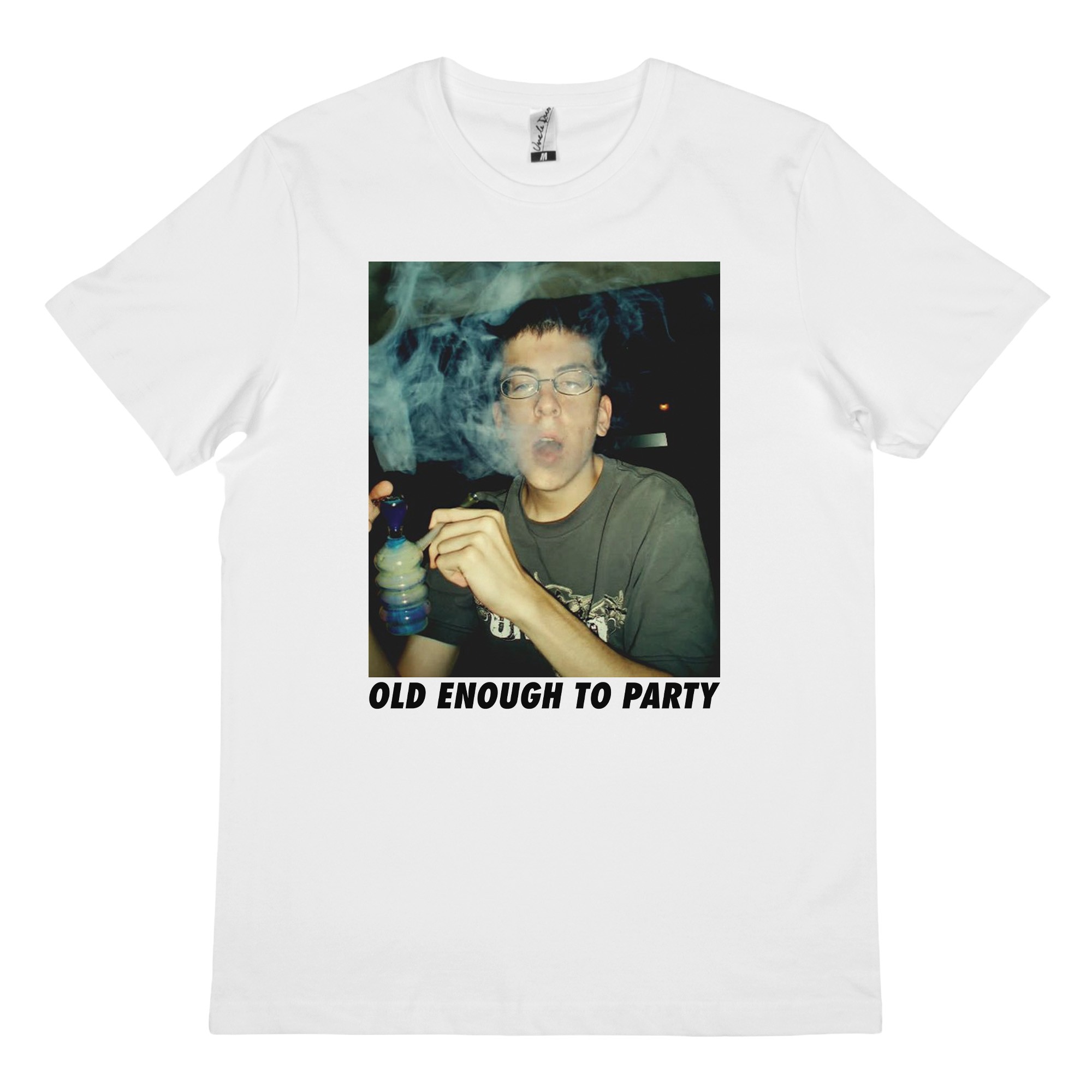 OLD ENOUGH WHITE TEE OLD ENOUGH WHITE TEE