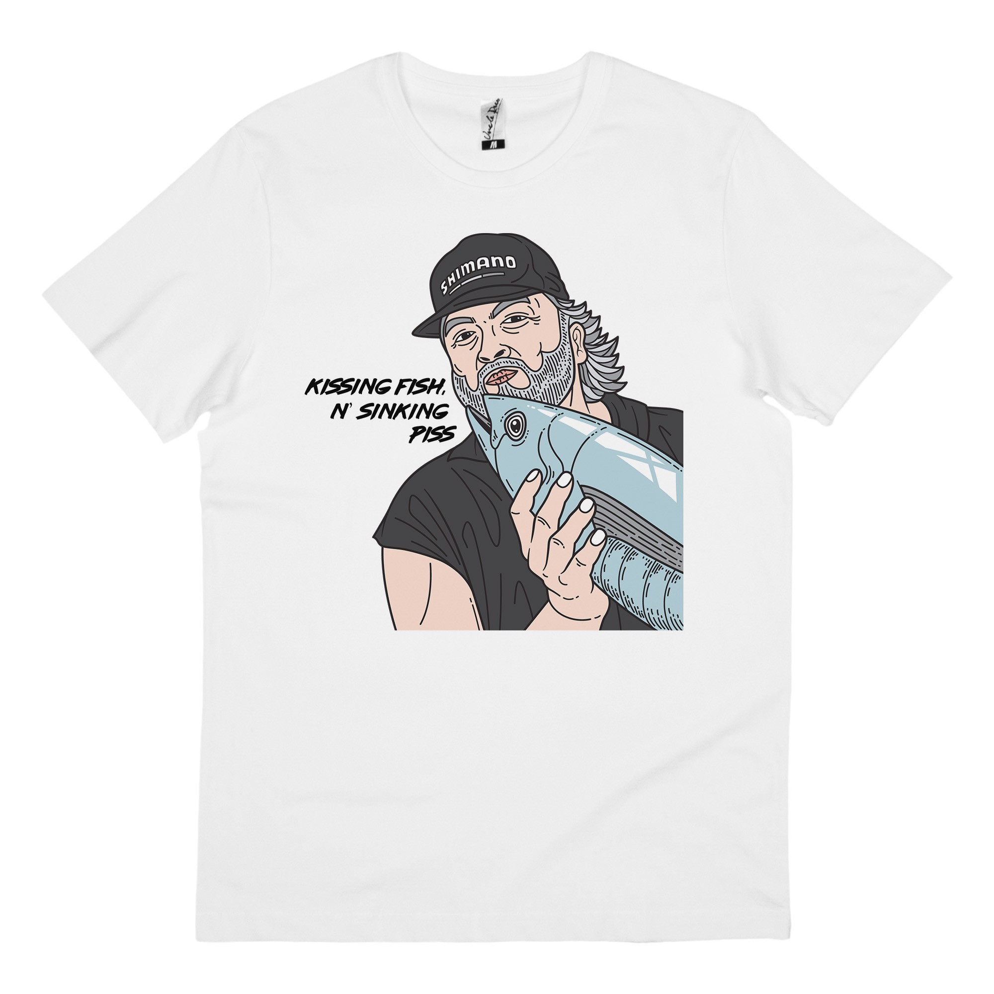 KISSING FISH WHITE TEE KISSING FISH WHITE TEE