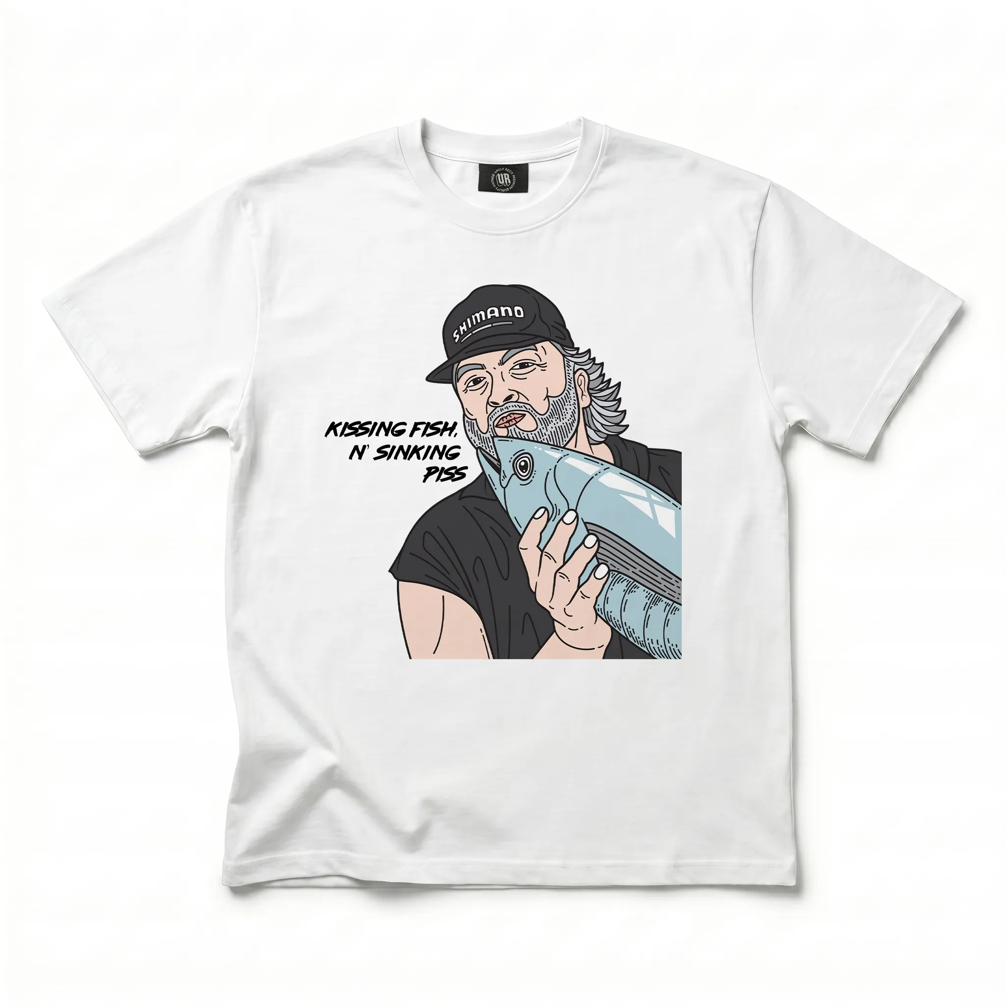 KISSING FISH WHITE TEE KISSING FISH WHITE TEE