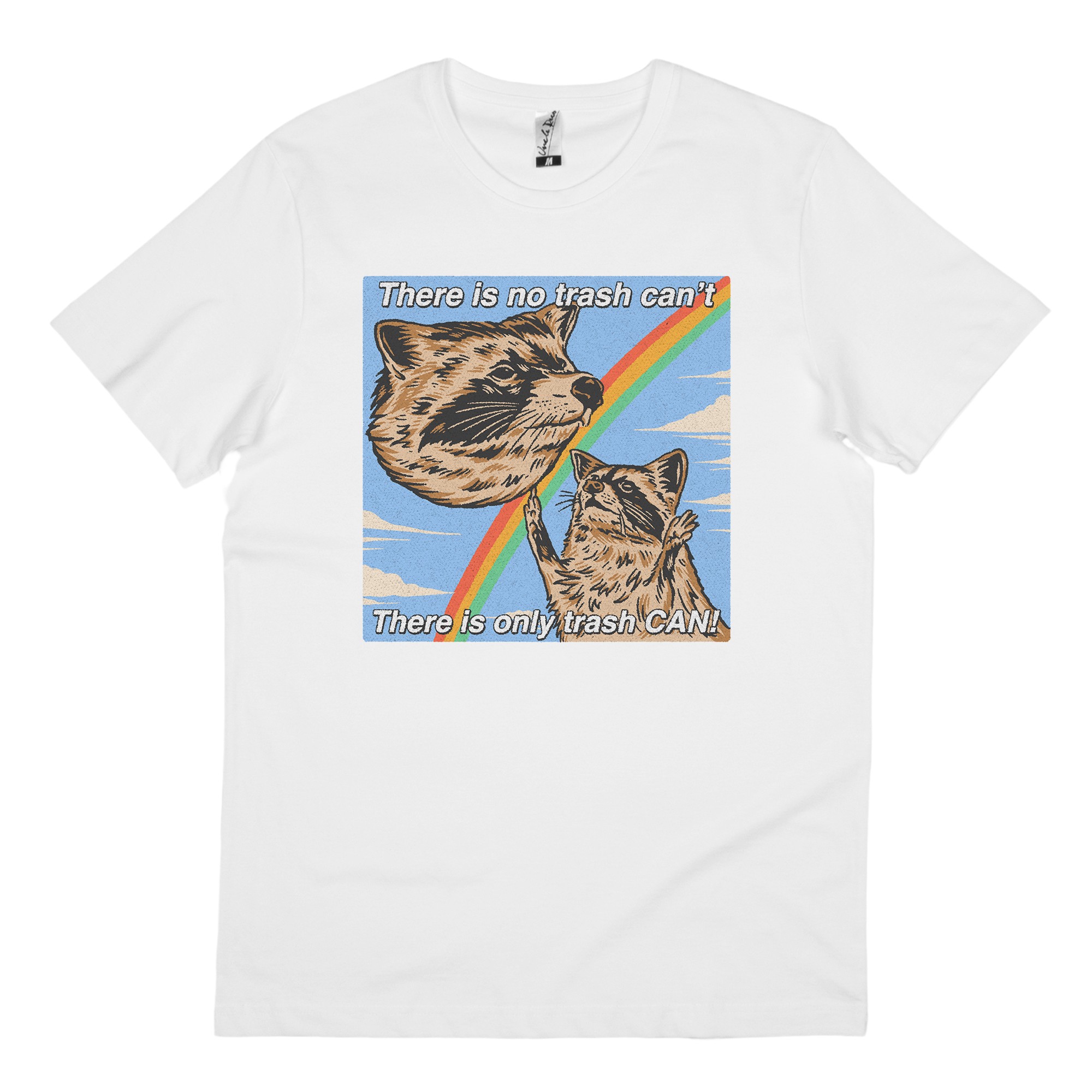 TRASH CAN WHITE TEE TRASH CAN WHITE TEE