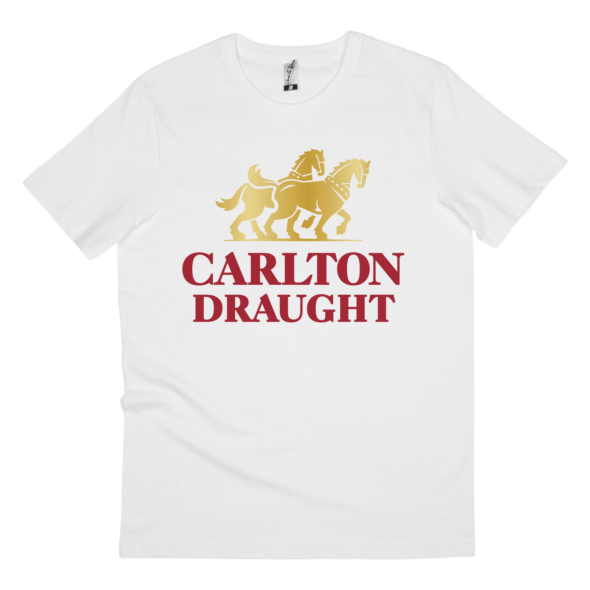CARLTON DRAUGHT WHITE TEE CARLTON DRAUGHT WHITE TEE