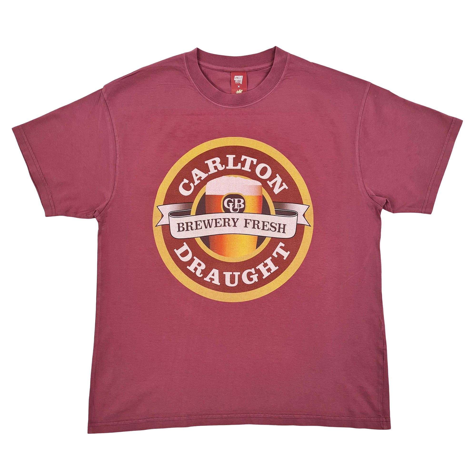 BREWERY FRESH MAROON DYED T-SHIRT BREWERY FRESH MAROON DYED T-SHIRT