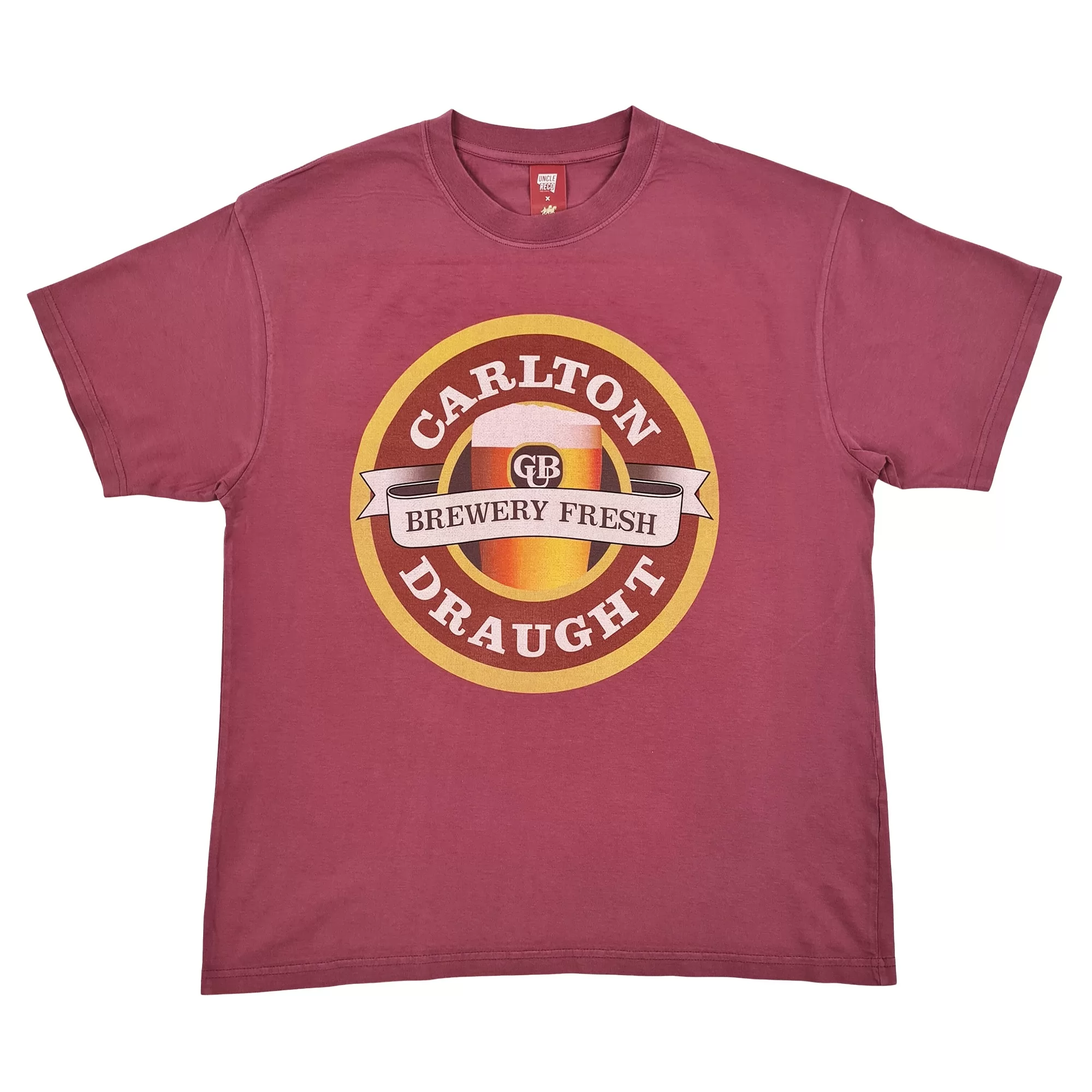 BREWERY FRESH MAROON DYED T-SHIRT BREWERY FRESH MAROON DYED T-SHIRT
