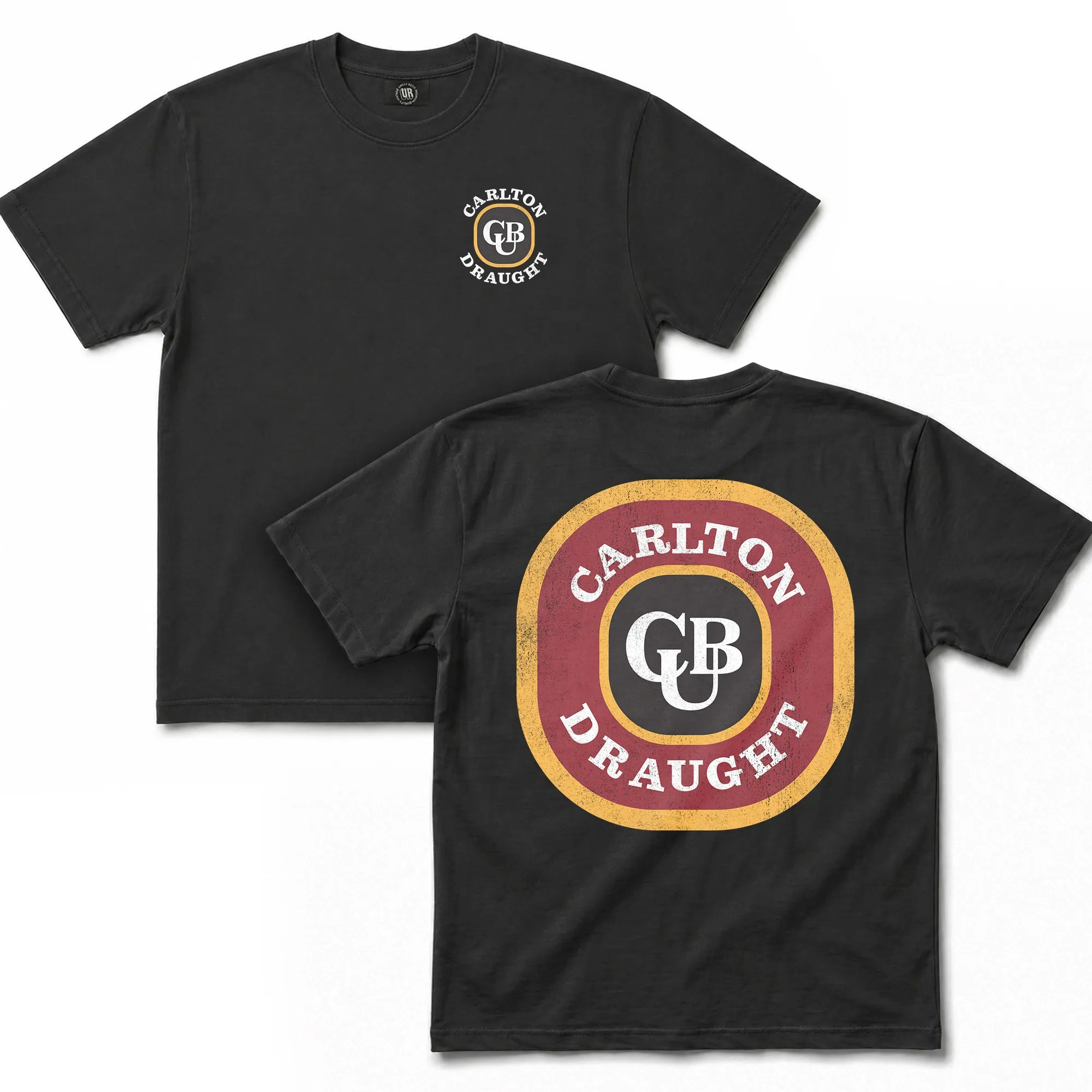 VINTAGE CARLTON DRAUGHT FRONT AND BACK T-SHIRT VINTAGE CARLTON DRAUGHT FRONT AND BACK T-SHIRT