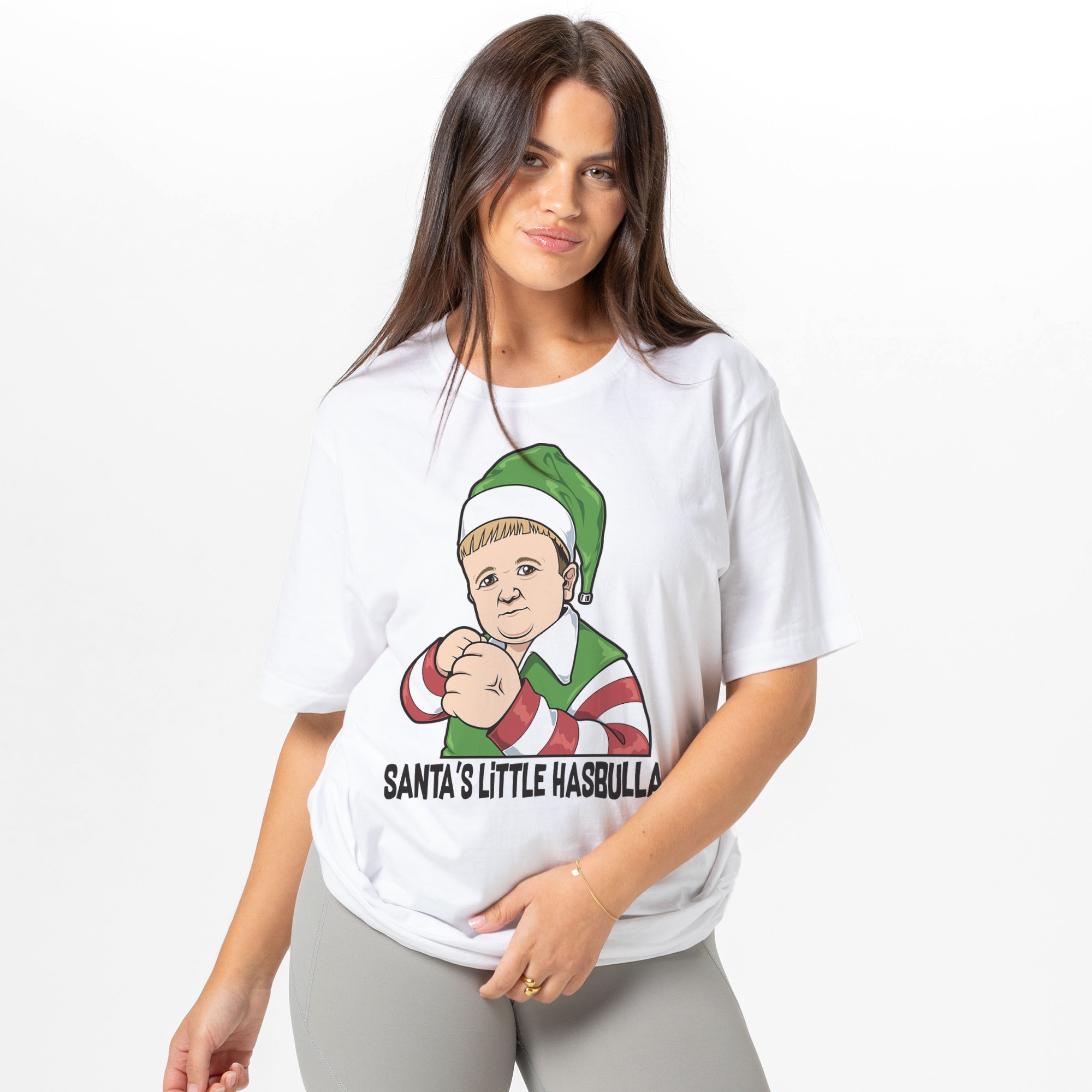 SANTAS LITTLE HASBULLA WHITE TEE