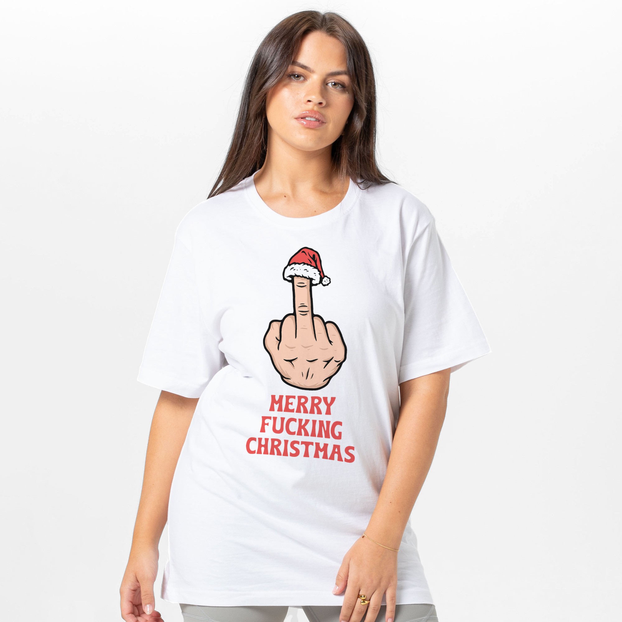 MERRY FKN CHRISTMAS WHITE TEE