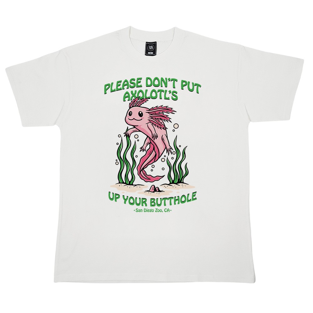AXOLOTL WHITE TEE AXOLOTL WHITE TEE