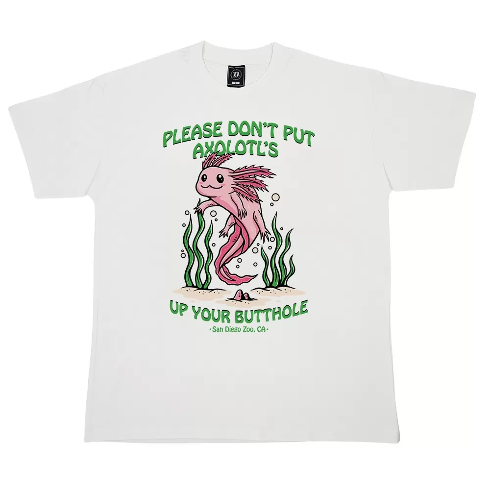 AXOLOTL WHITE TEE AXOLOTL WHITE TEE