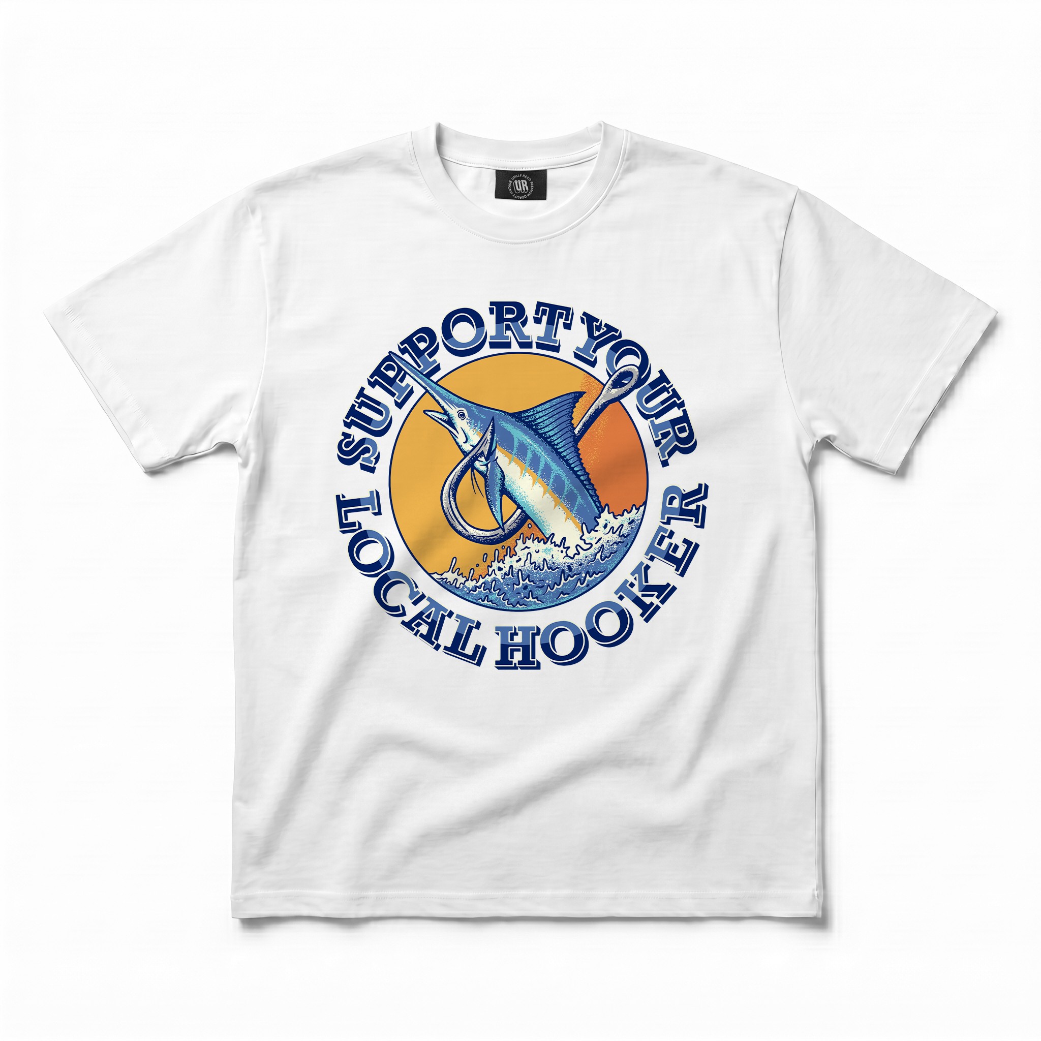 LOCAL HOOKER WHITE TEE