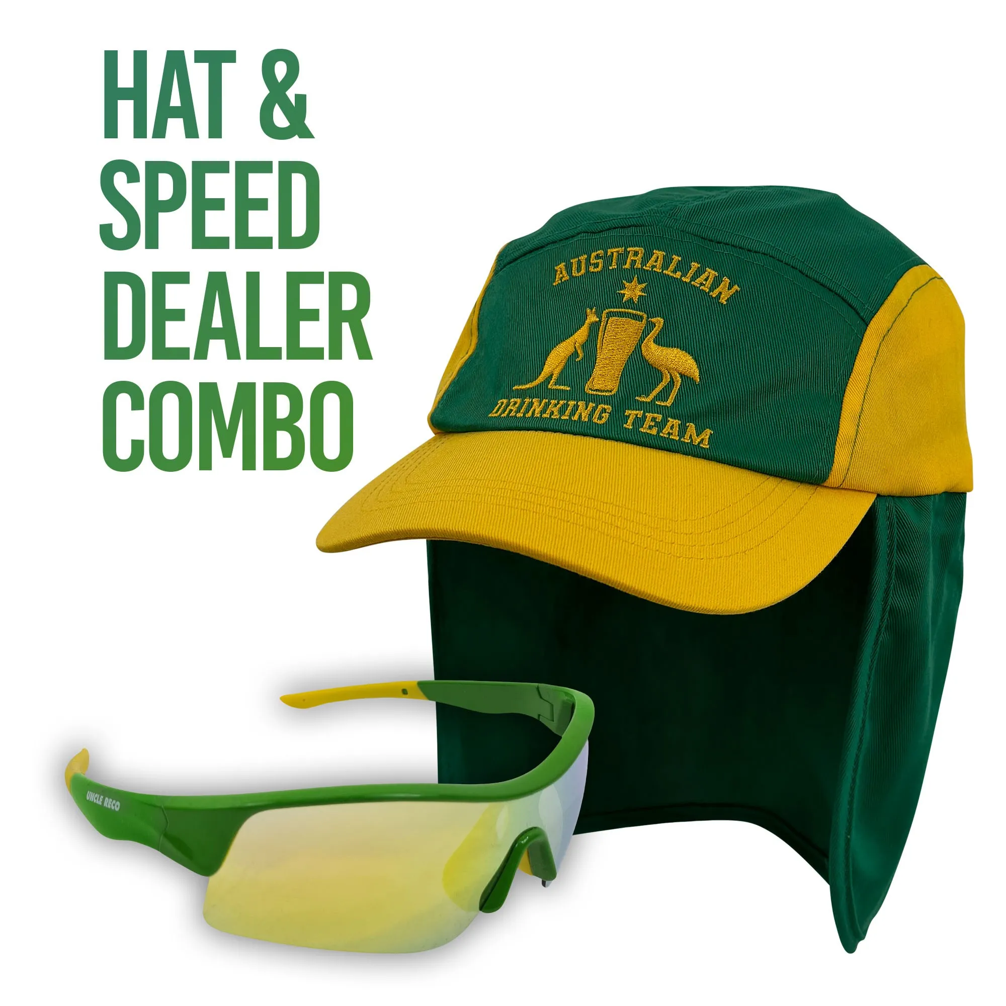 AUSTRALIAN DRINKING TEAM MULTI COLOUR HAT COMBO