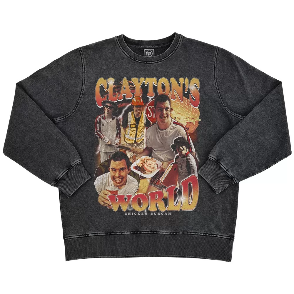 VINTAGE CLAYTON'S WORLD CREW VINTAGE CLAYTON'S WORLD CREW