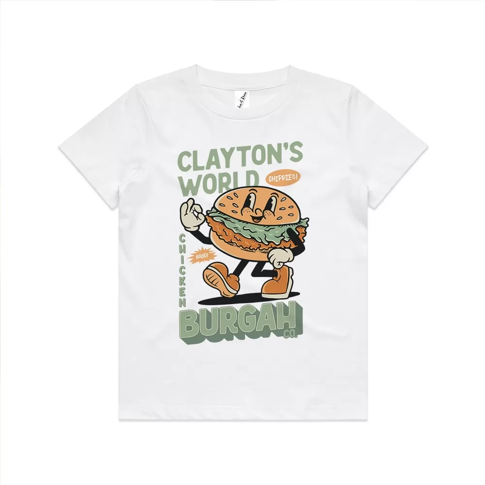 CLAYTON'S BURGAH CO KIDS TEE CLAYTON'S BURGAH CO KIDS TEE