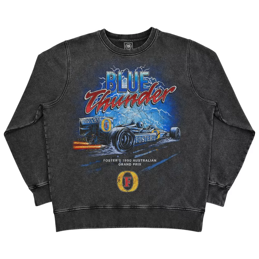 VINTAGE BLUE THUNDER GRAND PRIX CREW VINTAGE BLUE THUNDER GRAND PRIX CREW