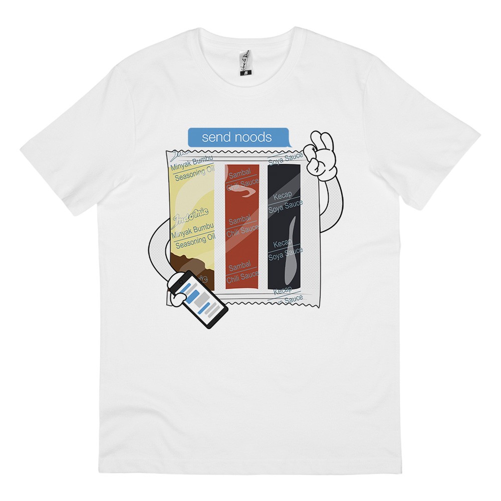 SEND NOODS WHITE TEE SEND NOODS WHITE TEE