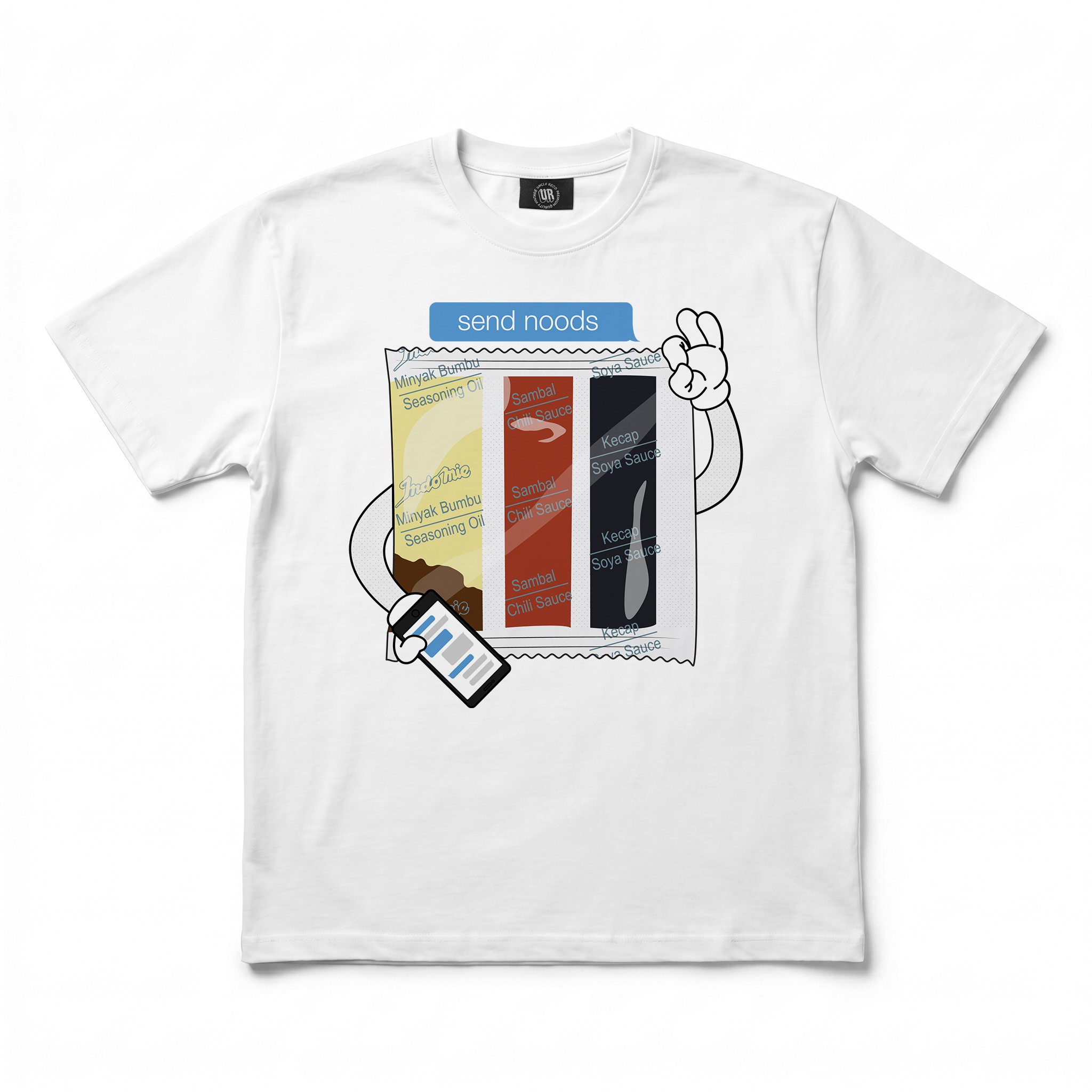 SEND NOODS WHITE TEE SEND NOODS WHITE TEE