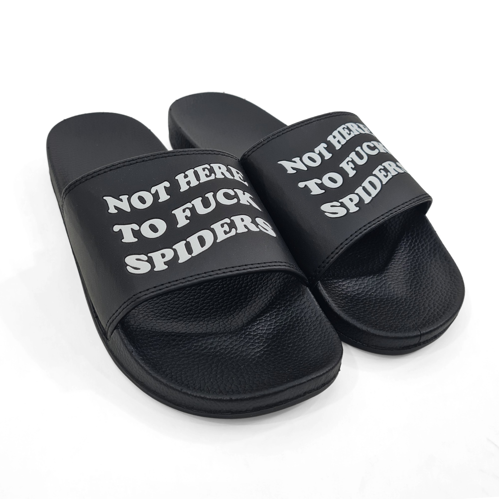 SPIDERS BLACK SLIDES