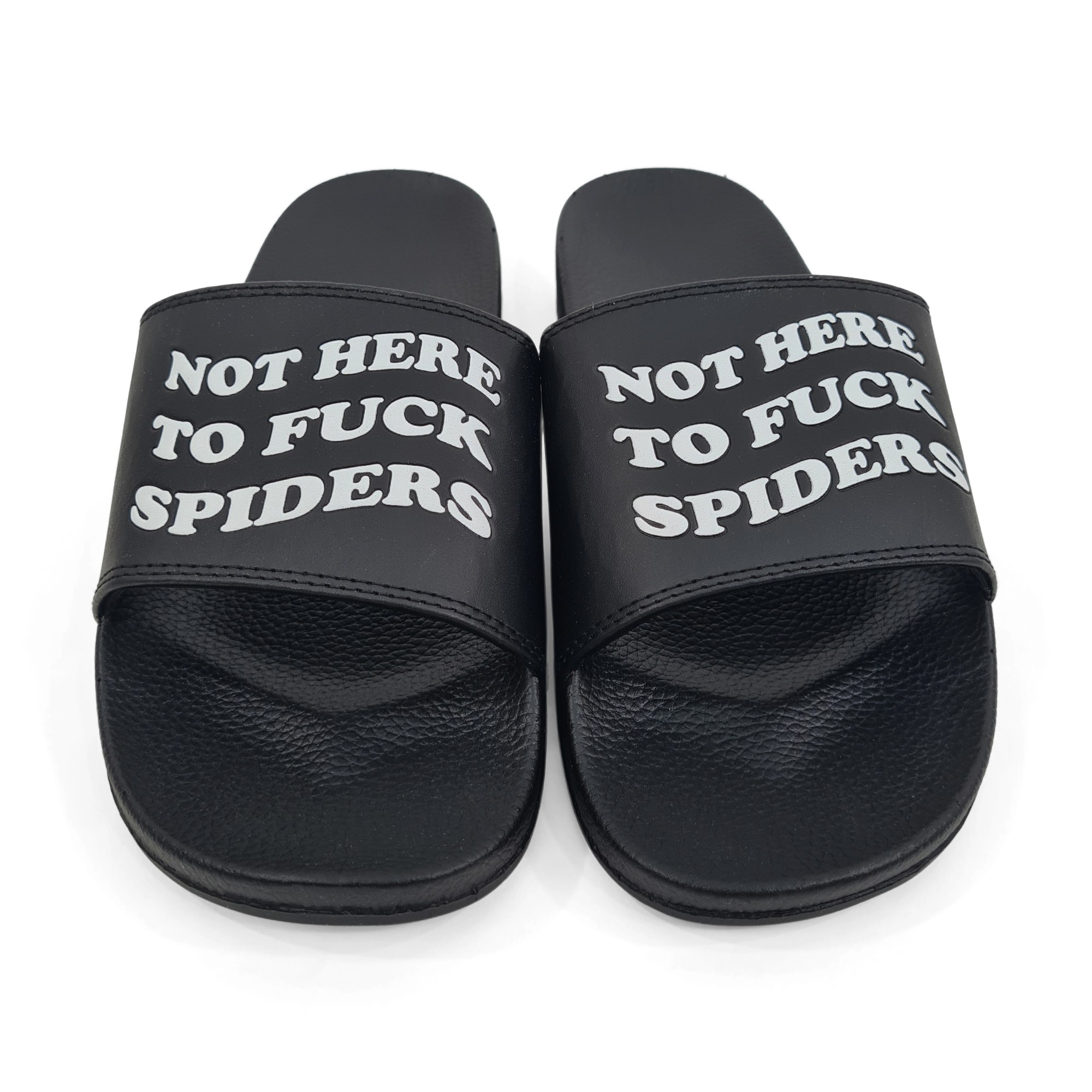 SPIDERS BLACK SLIDES