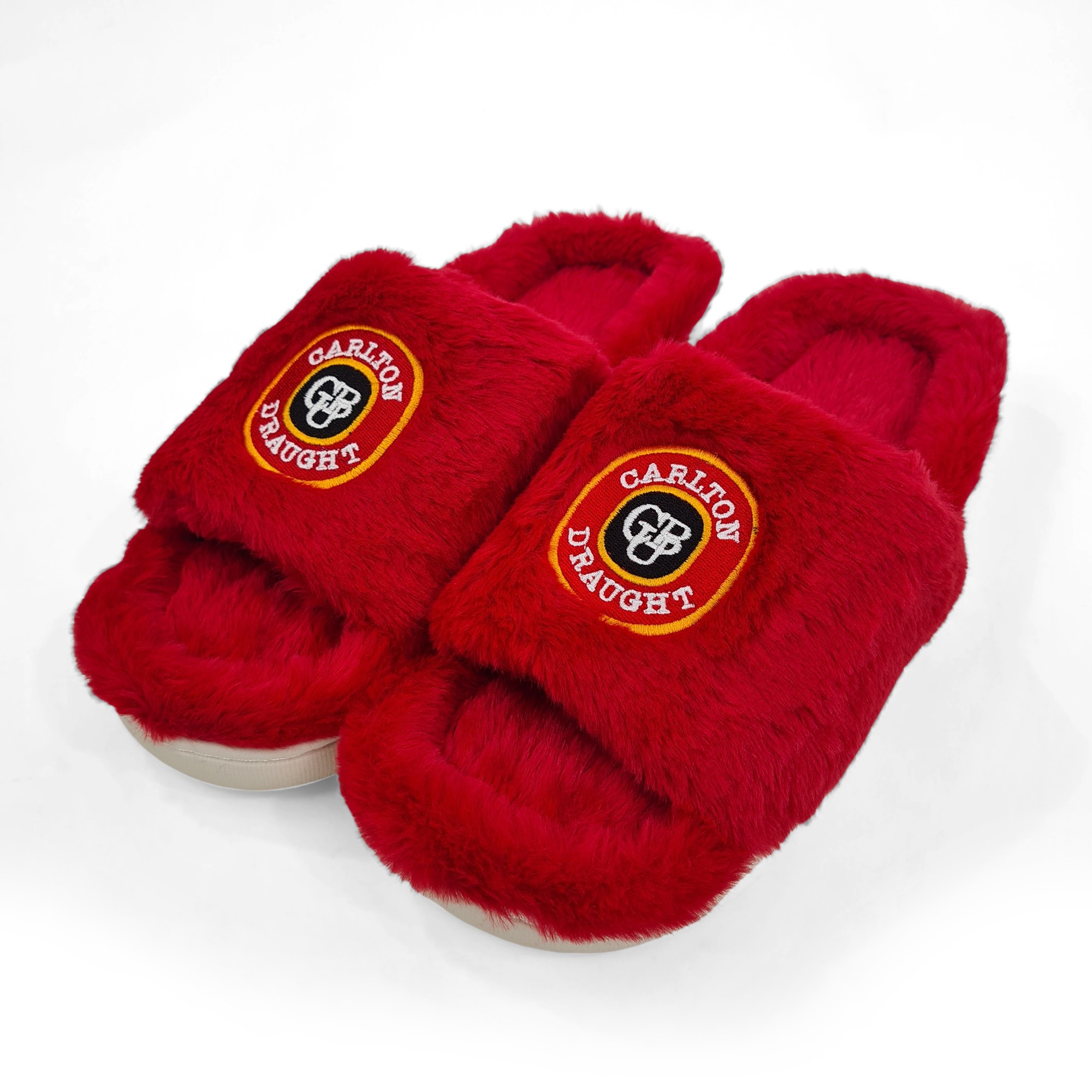 CARLTON DRAUGHT FUR SLIPPERS CARLTON DRAUGHT FUR SLIPPERS